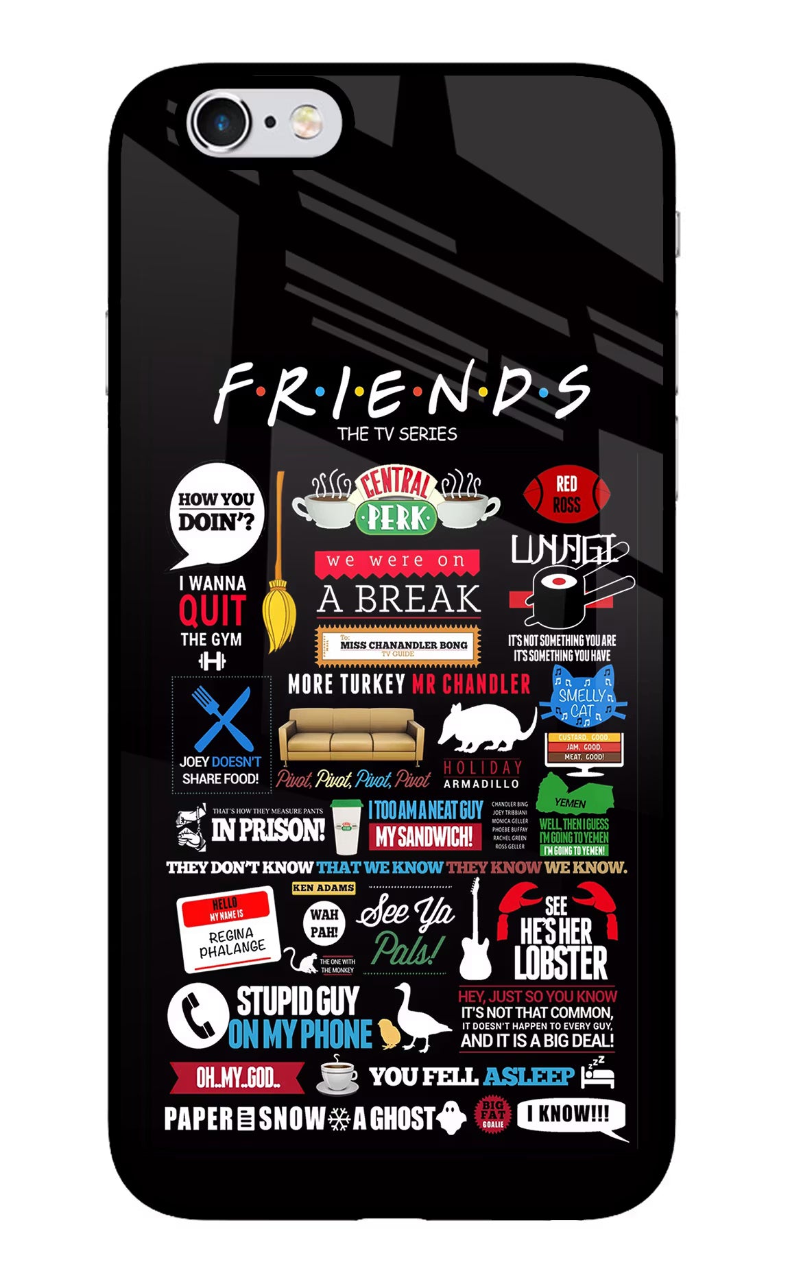 FRIENDS iPhone 6 Plus/6s Plus Glass Case - FRIENDS iPhone 6 Plus/6s Plus Glass Case FRIENDS iPhone 6 Plus/6s Plus Glass Case
