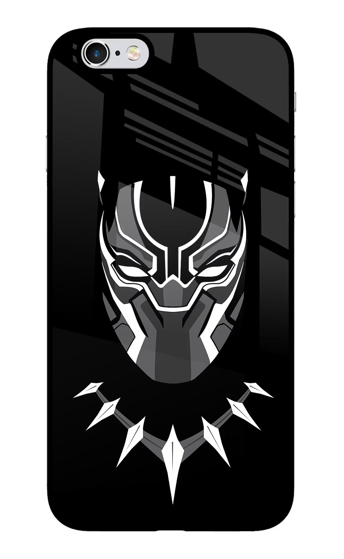 Black Panther iPhone 6 Plus/6s Plus Back Cover - Black Panther iPhone 6 Plus/6s Plus Glass Case Back Cover by Casekaro Black Panther iPhone 6 Plus/6s Plus Glass Case Back Cover by Casekaro