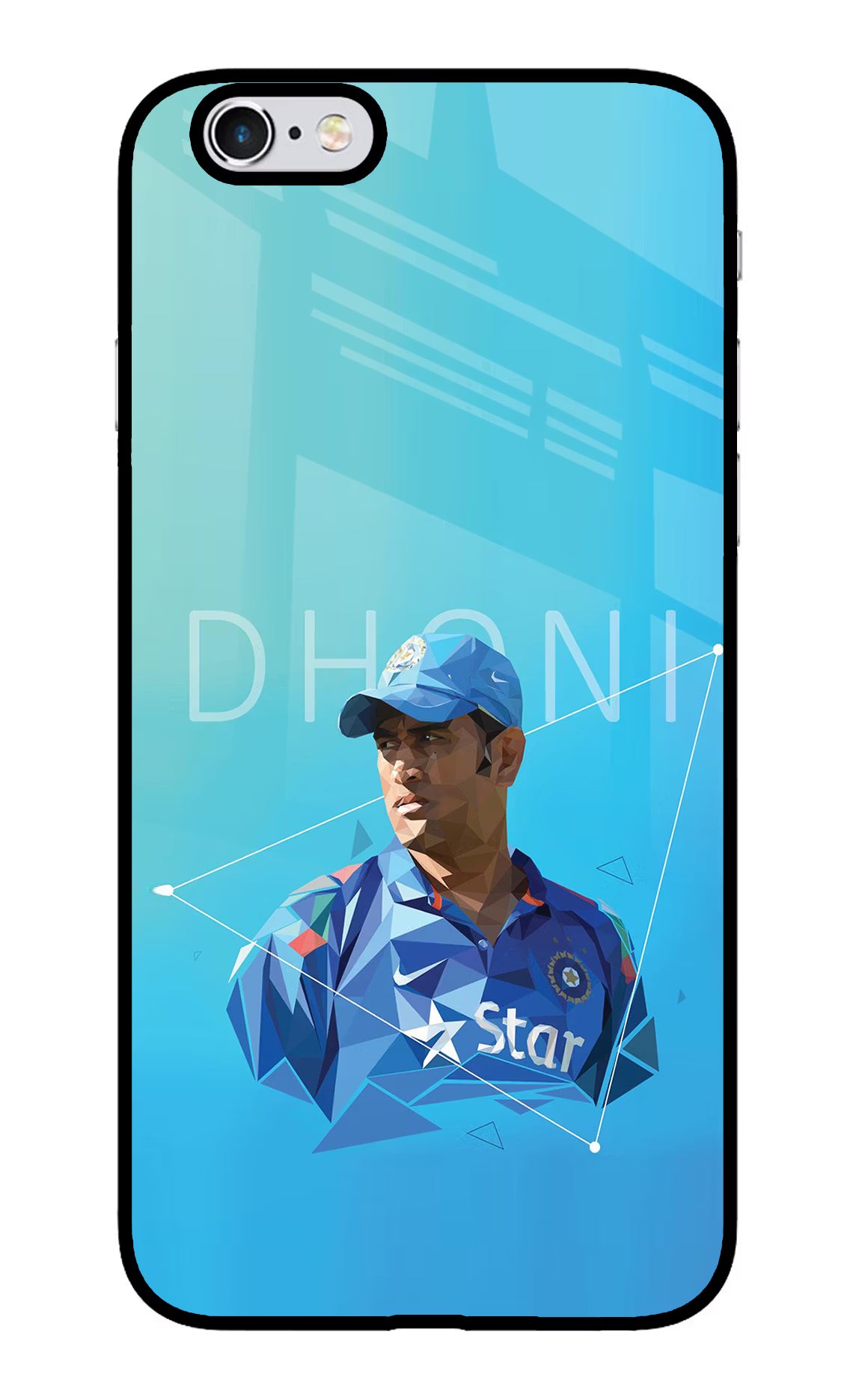 Dhoni Artwork iPhone 6 Plus/6s Plus Glass Case - Dhoni Artwork iPhone 6 Plus/6s Plus Glass Case Dhoni Artwork iPhone 6 Plus/6s Plus Glass Case