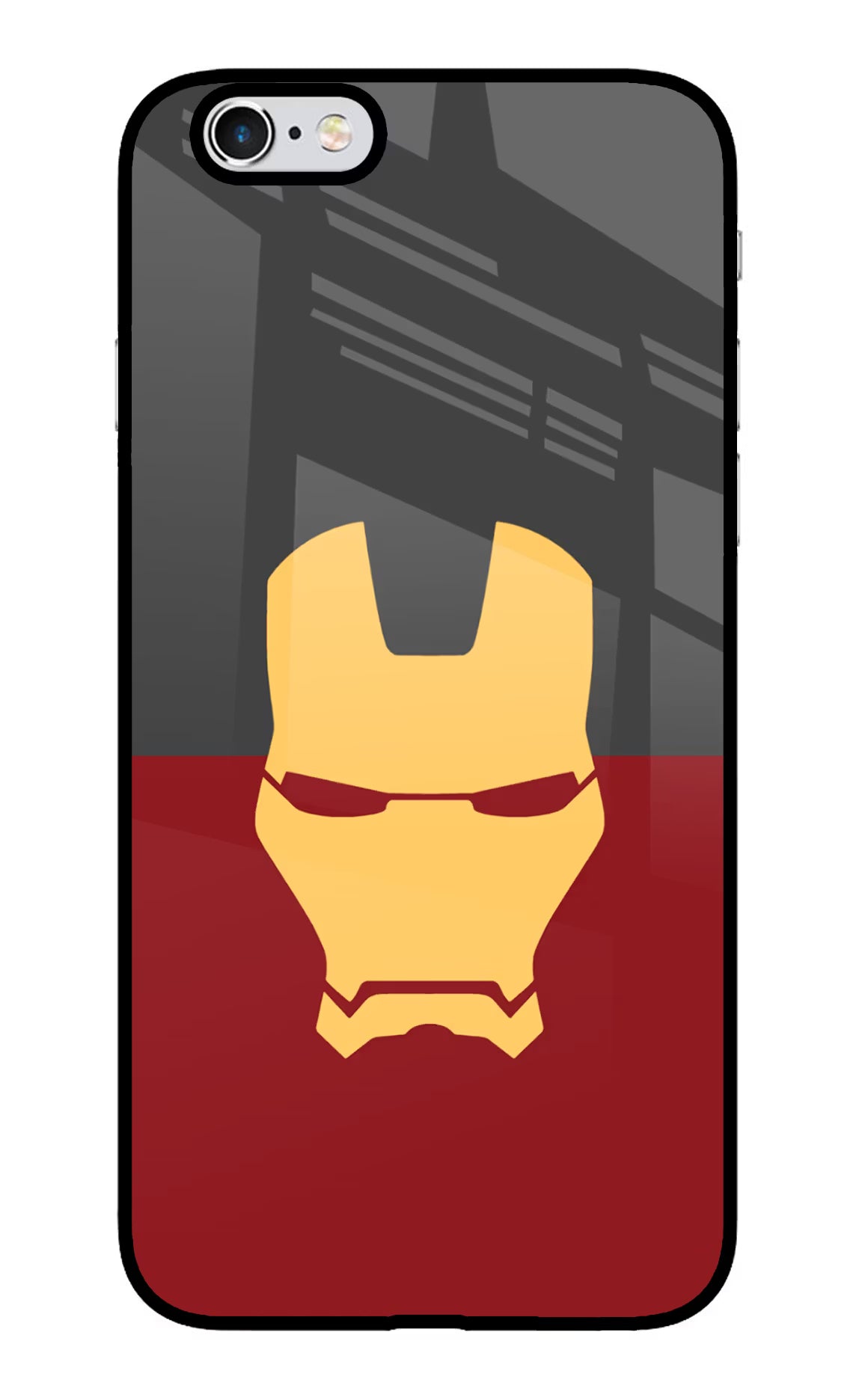 Ironman iPhone 6 Plus/6s Plus Back Cover - Ironman iPhone 6 Plus/6s Plus Glass Case Back Cover by Casekaro Ironman iPhone 6 Plus/6s Plus Glass Case Back Cover by Casekaro