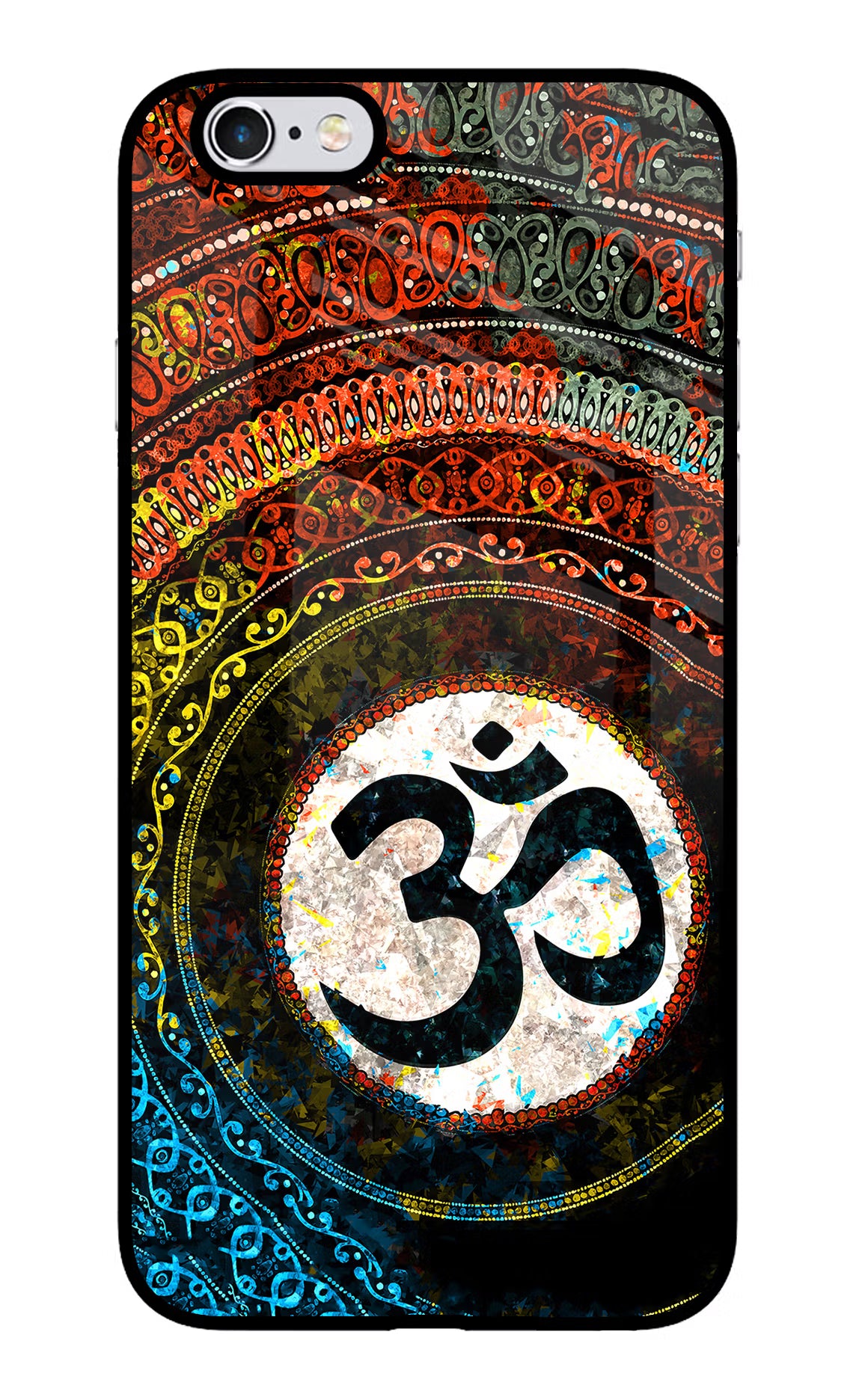 Om Cultural iPhone 6 Plus/6s Plus Glass Case - Om Cultural iPhone 6 Plus/6s Plus Glass Case Om Cultural iPhone 6 Plus/6s Plus Glass Case