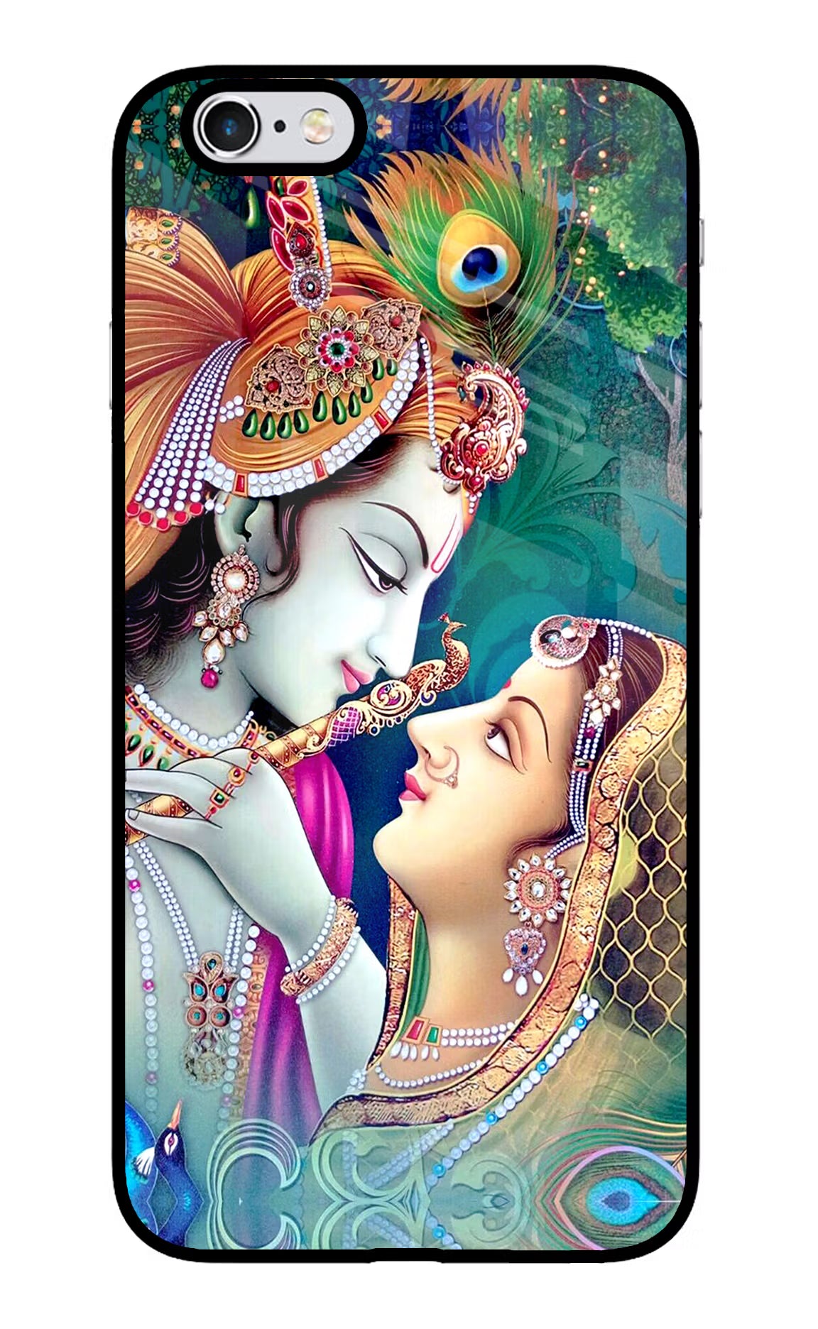 Lord Radha Krishna iPhone 6 Plus/6s Plus Back Cover - Lord Radha Krishna iPhone 6 Plus/6s Plus Glass Case Back Cover by Casekaro Lord Radha Krishna iPhone 6 Plus/6s Plus Glass Case Back Cover by Casekaro