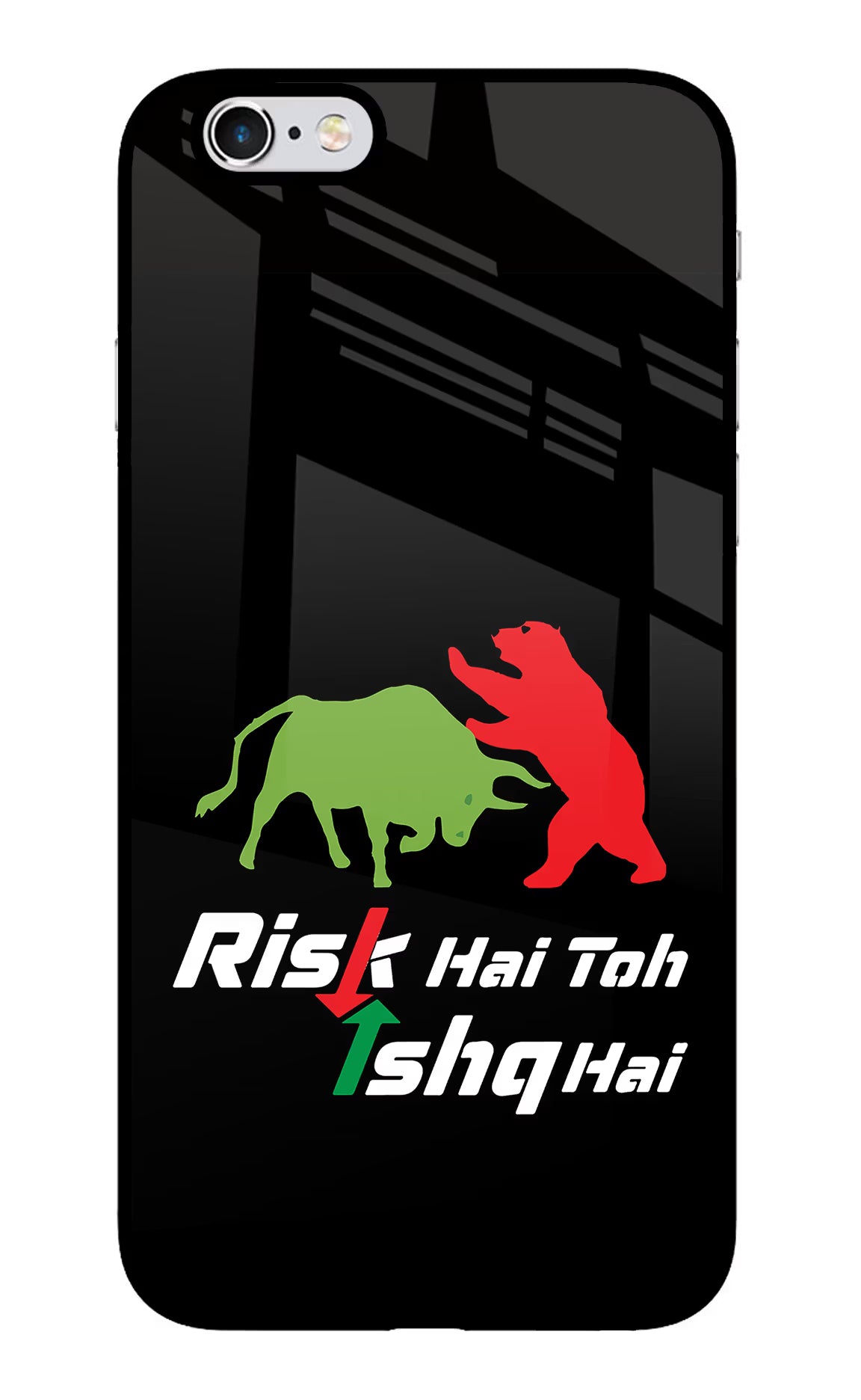 Risk Hai Toh Ishq Hai iPhone 6 Plus/6s Plus Back Cover - Risk Hai Toh Ishq Hai iPhone 6 Plus/6s Plus Glass Case Back Cover by Casekaro Risk Hai Toh Ishq Hai iPhone 6 Plus/6s Plus Glass Case Back Cover by Casekaro