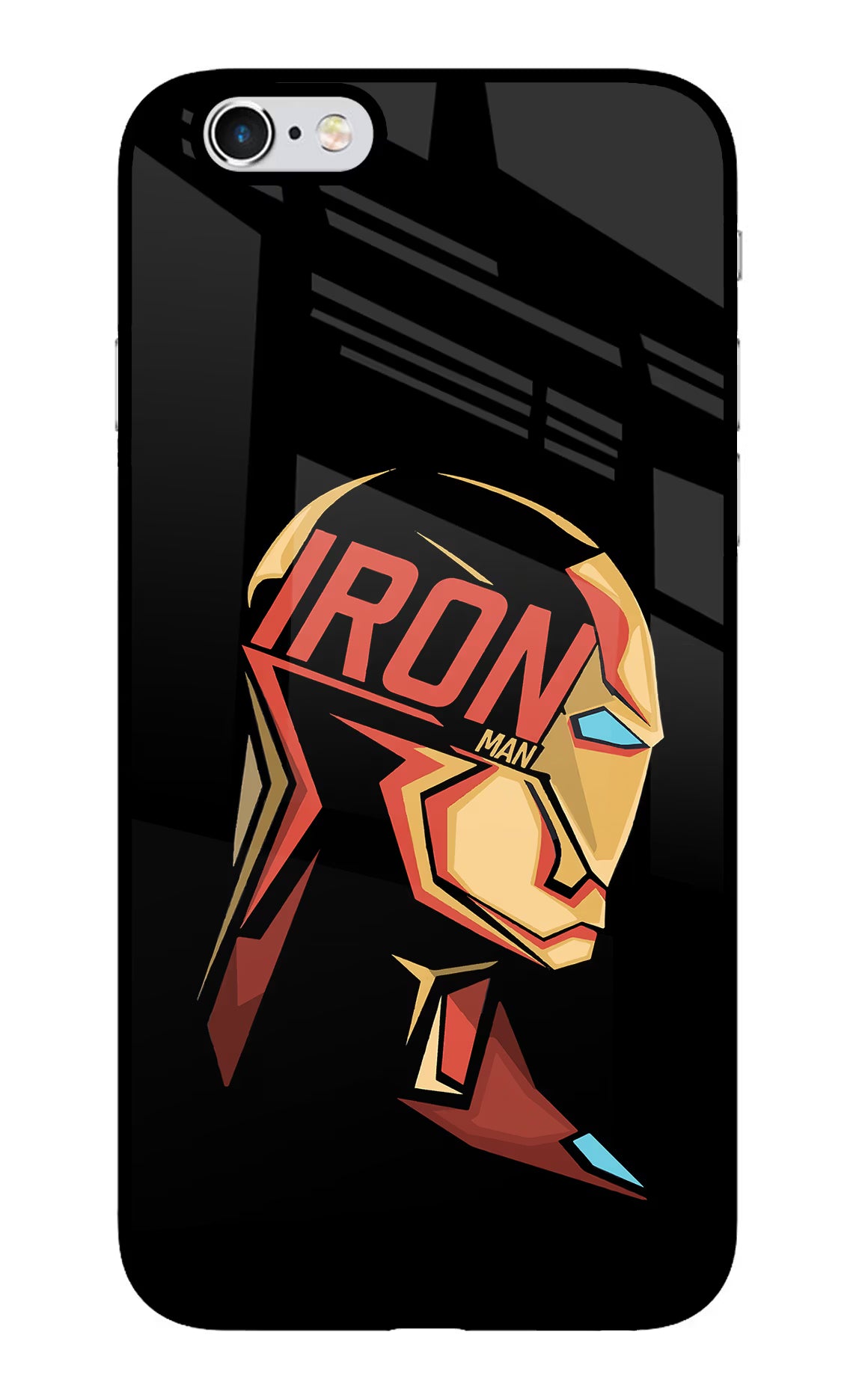 IronMan iPhone 6 Plus/6s Plus Glass Case - IronMan iPhone 6 Plus/6s Plus Glass Case IronMan iPhone 6 Plus/6s Plus Glass Case