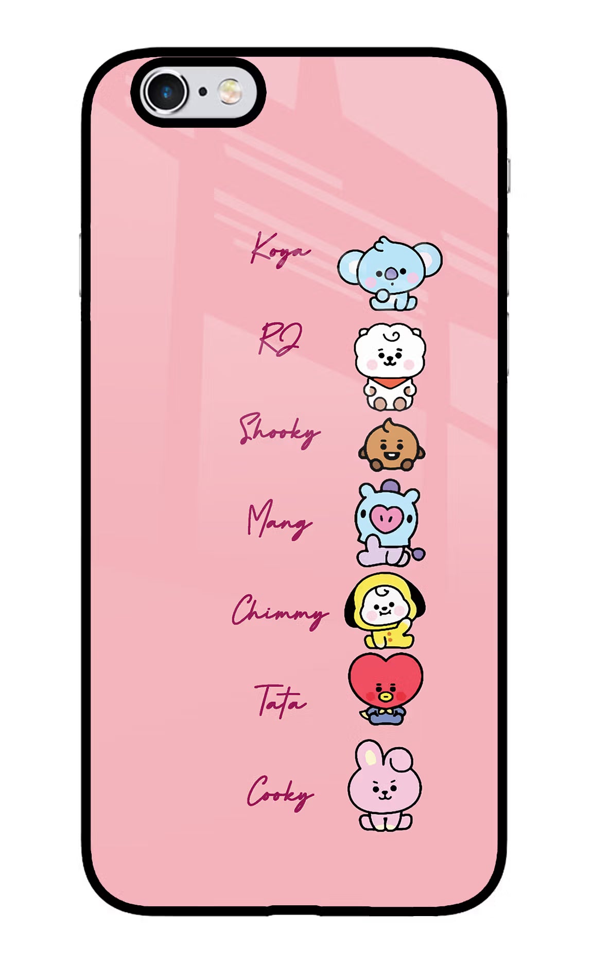 BTS names iPhone 6 Plus/6s Plus Glass Case - BTS names iPhone 6 Plus/6s Plus Glass Case BTS names iPhone 6 Plus/6s Plus Glass Case