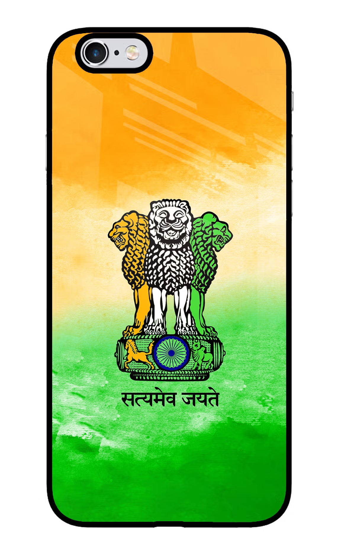Satyamev Jayate Flag iPhone 6 Plus/6s Plus Back Cover - Satyamev Jayate Flag iPhone 6 Plus/6s Plus Glass Case Back Cover by Casekaro Satyamev Jayate Flag iPhone 6 Plus/6s Plus Glass Case Back Cover by Casekaro