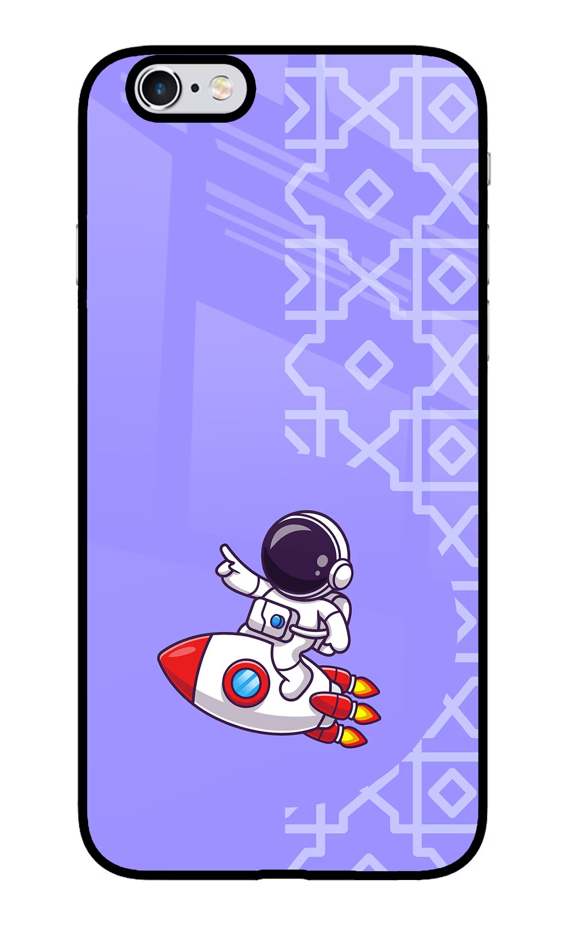Cute Astronaut iPhone 6 Plus/6s Plus Back Cover - Cute Astronaut iPhone 6 Plus/6s Plus Glass Case Back Cover by Casekaro Cute Astronaut iPhone 6 Plus/6s Plus Glass Case Back Cover by Casekaro