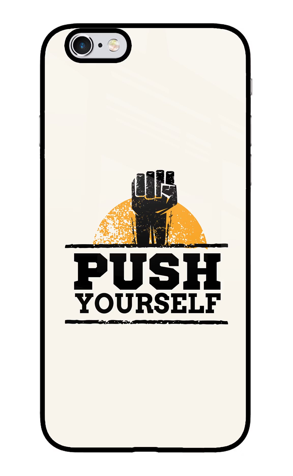 Push Yourself iPhone 6 Plus/6s Plus Back Cover - Push Yourself iPhone 6 Plus/6s Plus Glass Case Back Cover by Casekaro Push Yourself iPhone 6 Plus/6s Plus Glass Case Back Cover by Casekaro