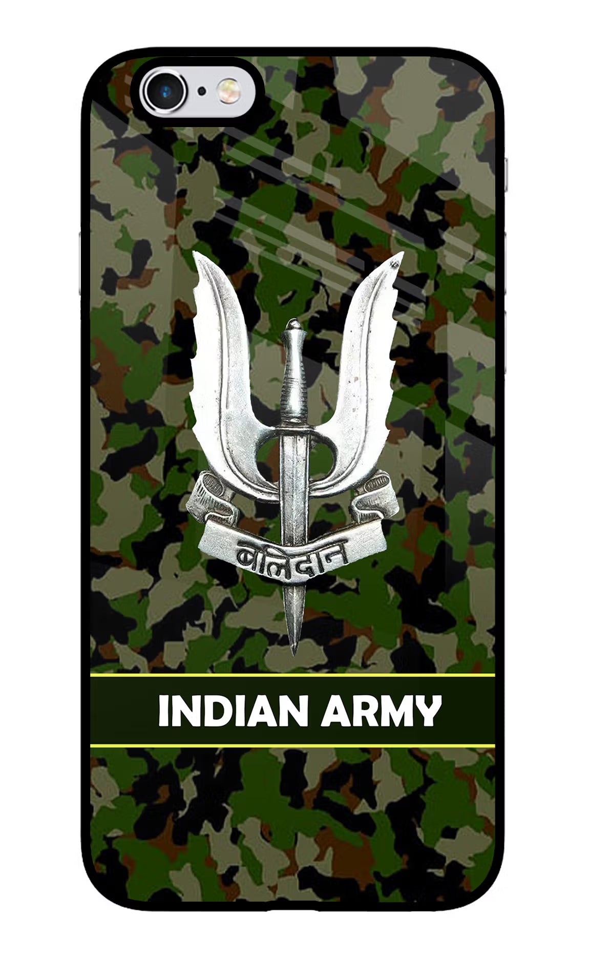 Balidan Indian Logo iPhone 6 Plus/6s Plus Back Cover - Balidan Indian Logo iPhone 6 Plus/6s Plus Glass Case Back Cover by Casekaro Balidan Indian Logo iPhone 6 Plus/6s Plus Glass Case Back Cover by Casekaro