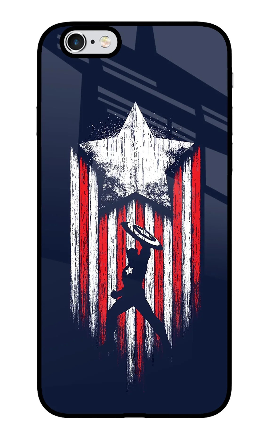 Captain America Marvel Art iPhone 6 Plus/6s Plus Glass Case - Captain America Marvel Art iPhone 6 Plus/6s Plus Glass Case Captain America Marvel Art iPhone 6 Plus/6s Plus Glass Case