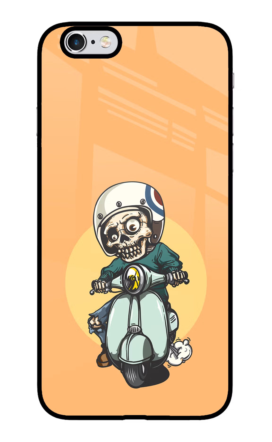 Undead Biker iPhone 6 Plus/6s Plus Glass Case - Undead Biker iPhone 6 Plus/6s Plus Glass Case Undead Biker iPhone 6 Plus/6s Plus Glass Case