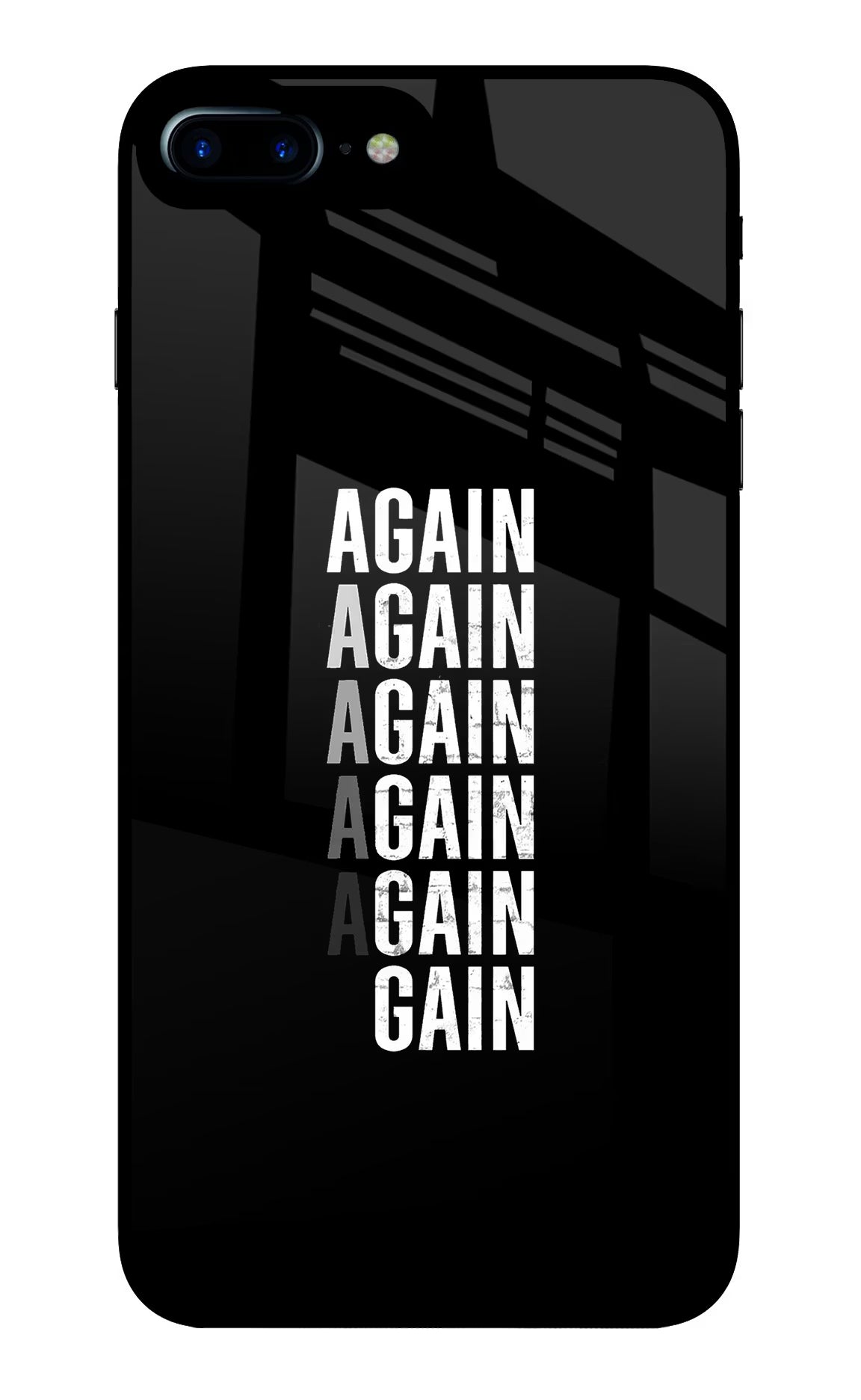Again Again Gain iPhone 7 Plus Glass Case - Again Again Gain iPhone 7 Plus Glass Case Again Again Gain iPhone 7 Plus Glass Case