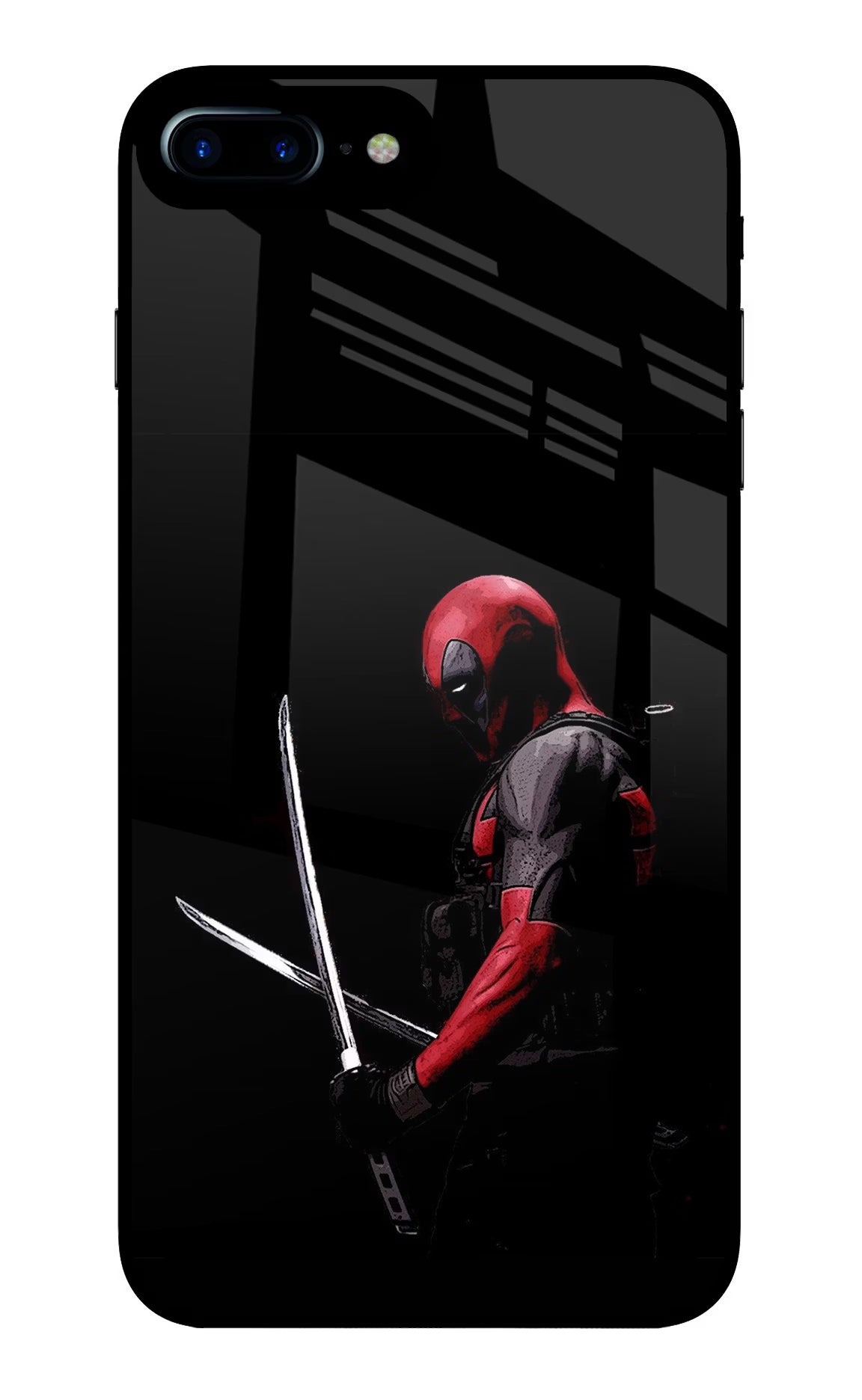 Deadpool iPhone 7 Plus Glass Case - Deadpool iPhone 7 Plus Glass Case Deadpool iPhone 7 Plus Glass Case