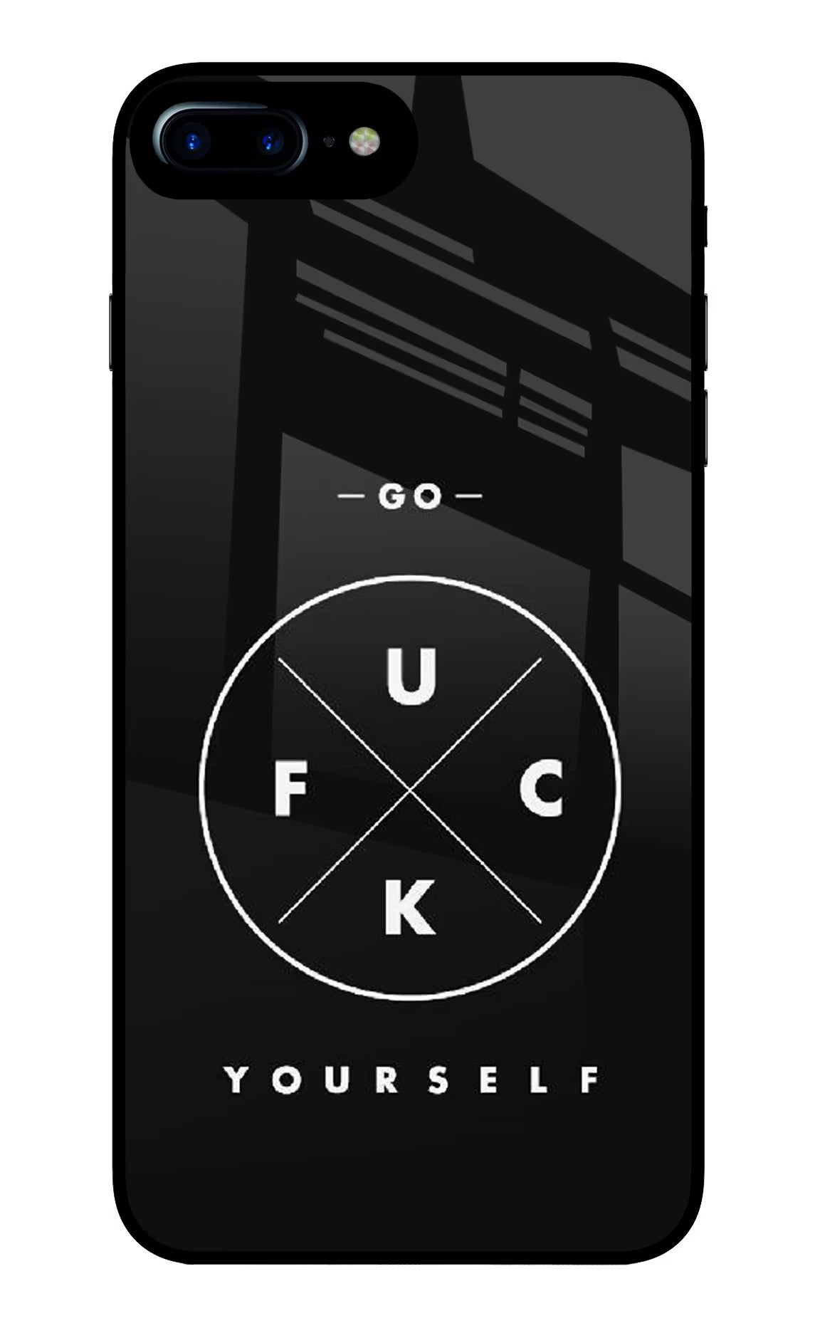 Go Fuck Yourself iPhone 8 Plus Glass Case - Go Fuck Yourself iPhone 8 Plus Glass Case Go Fuck Yourself iPhone 8 Plus Glass Case