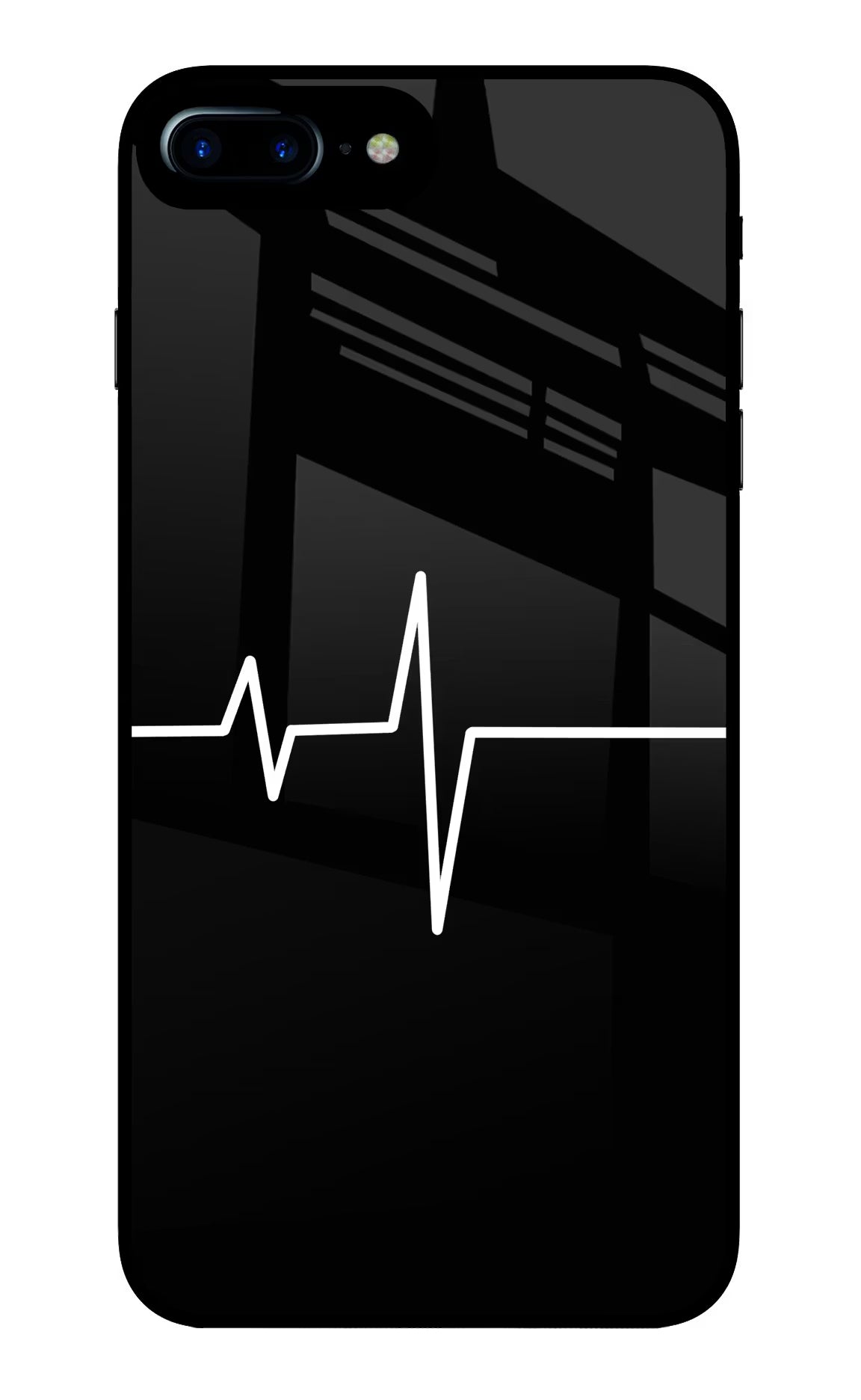 Heart Beats iPhone 8 Plus Glass Case - Heart Beats iPhone 8 Plus Glass Case Heart Beats iPhone 8 Plus Glass Case