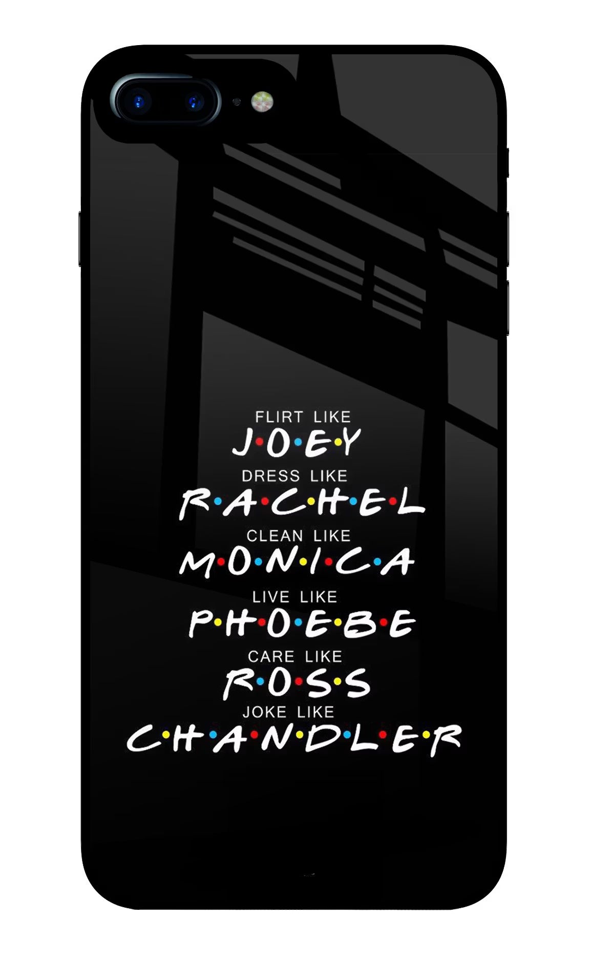 FRIENDS Character iPhone 8 Plus Glass Case - FRIENDS Character iPhone 8 Plus Glass Case FRIENDS Character iPhone 8 Plus Glass Case