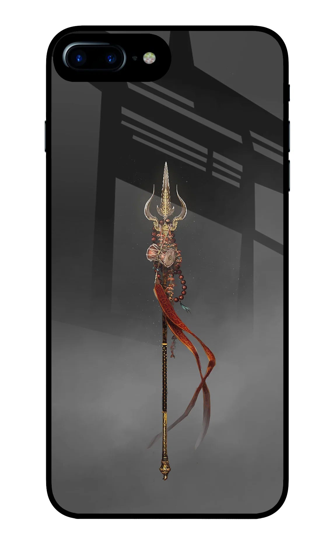 Shiv Trishul iPhone 8 Plus Glass Case - Shiv Trishul iPhone 8 Plus Glass Case Shiv Trishul iPhone 8 Plus Glass Case