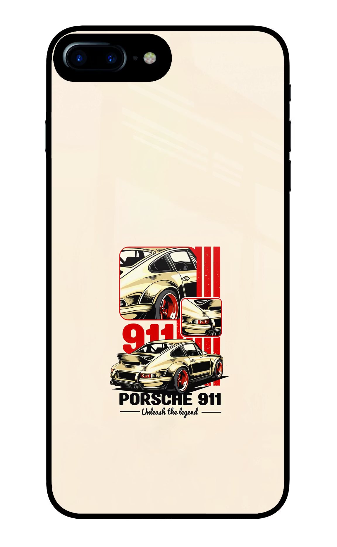 Classic Porsche 911 iPhone 8 Plus Glass Case - Classic Porsche 911 iPhone 8 Plus Glass Case Classic Porsche 911 iPhone 8 Plus Glass Case