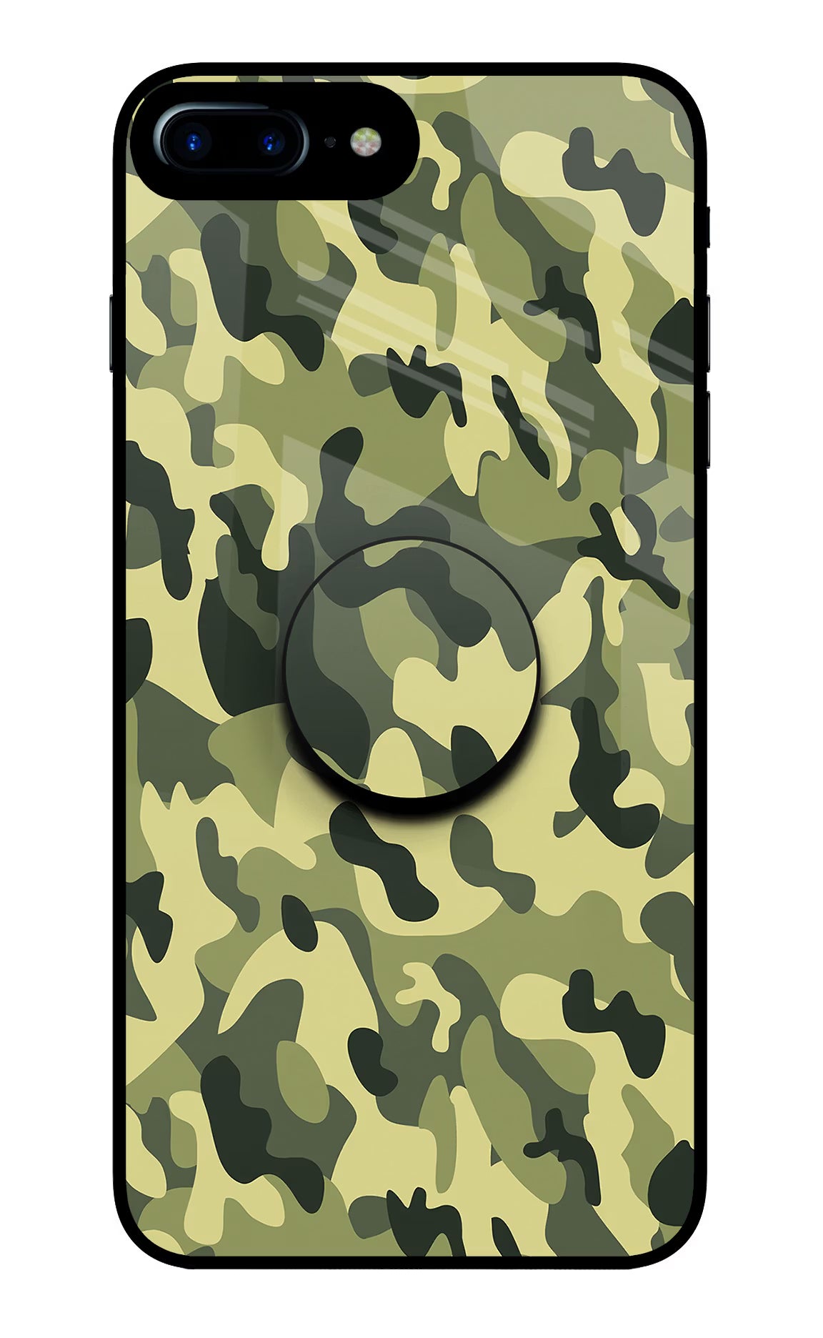 Camouflage iPhone 8 Plus Glass Case - Camouflage iPhone 8 Plus Glass Case Camouflage iPhone 8 Plus Glass Case