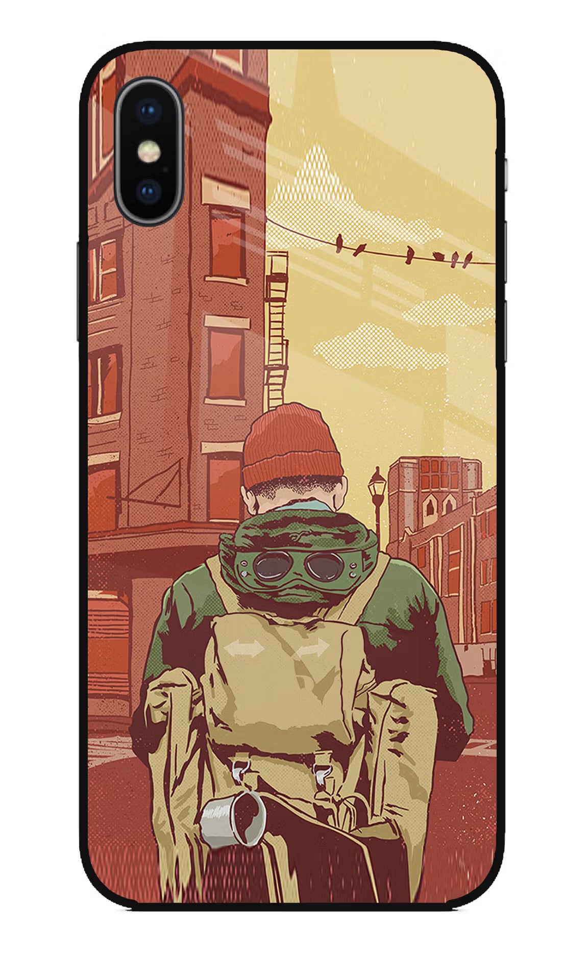 Adventurous iPhone X Glass Case - Adventurous iPhone X Glass Case Adventurous iPhone X Glass Case