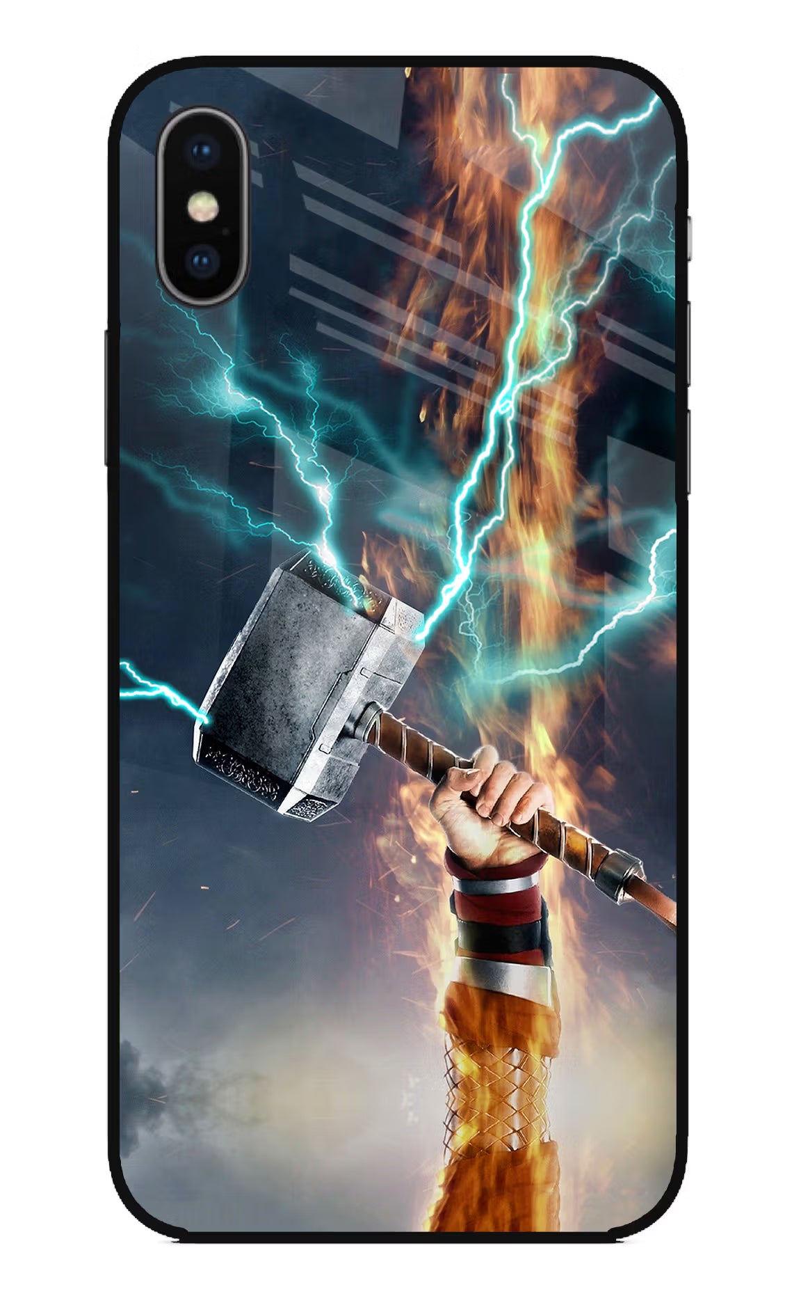 Thor Hammer Mjolnir iPhone X Glass Case - Thor Hammer Mjolnir iPhone X Glass Case Thor Hammer Mjolnir iPhone X Glass Case
