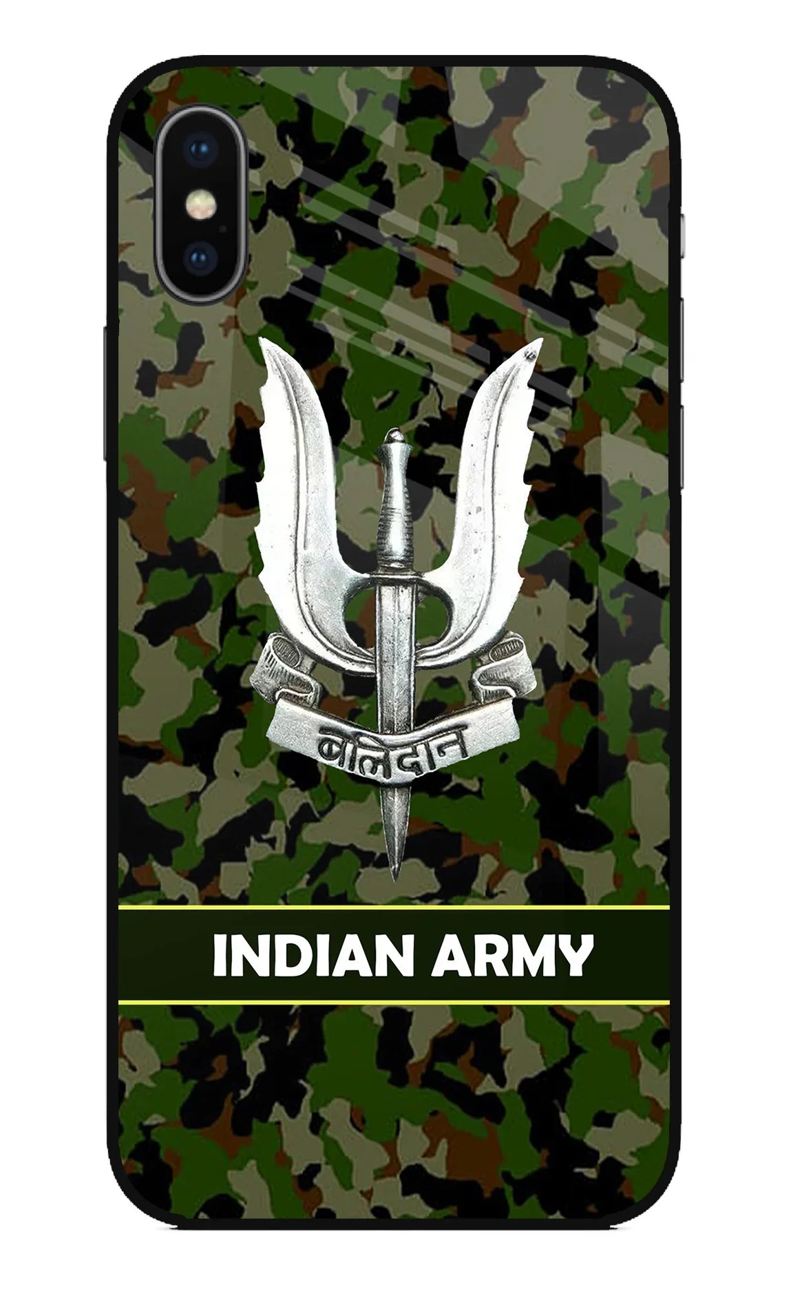 Balidan Indian Logo iPhone X Glass Case - Balidan Indian Logo iPhone X Glass Case Balidan Indian Logo iPhone X Glass Case