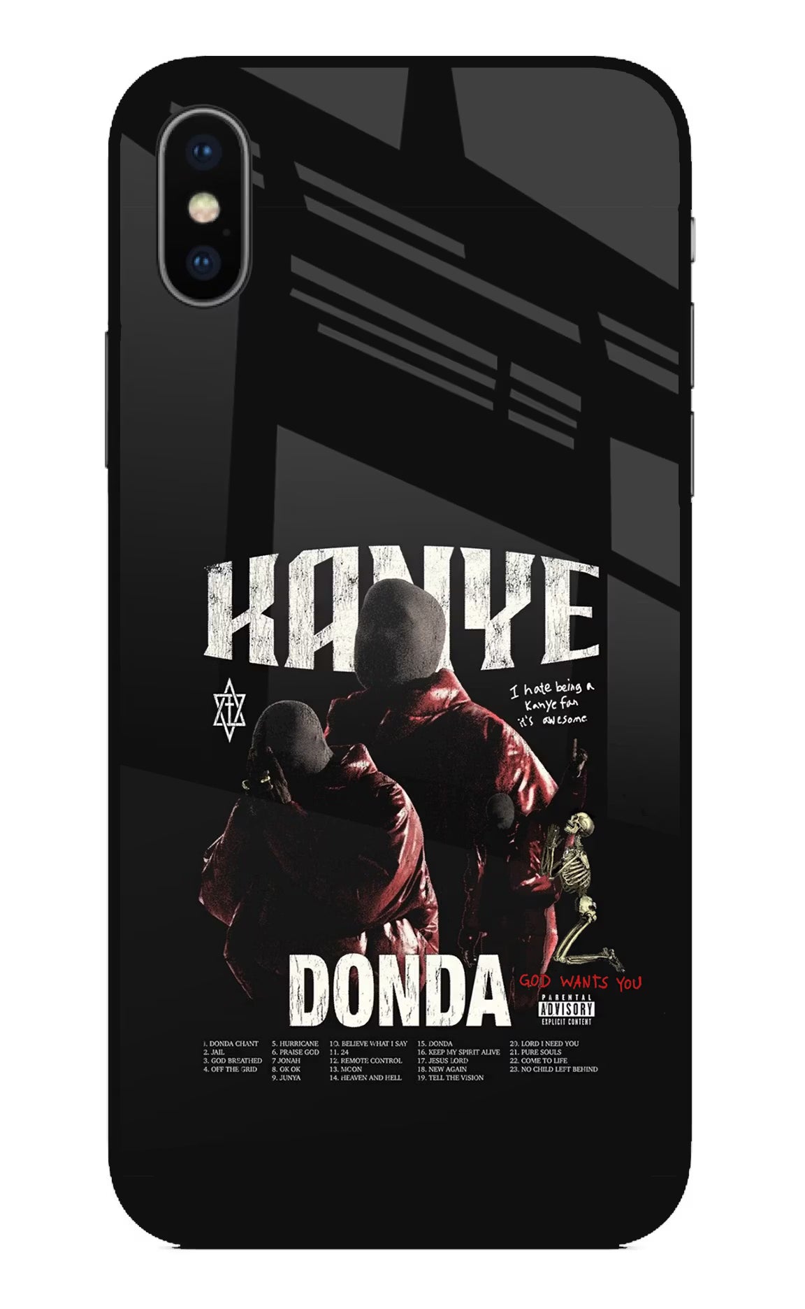Donda Kanye West iPhone X Glass Case - Donda Kanye West iPhone X Glass Case Donda Kanye West iPhone X Glass Case