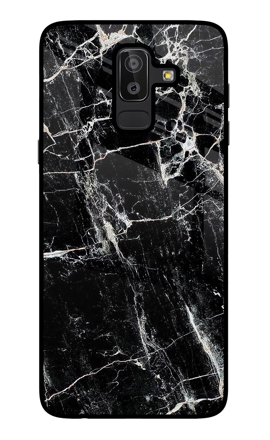 Black Marble Texture Samsung J8 Glass Case - Black Marble Texture Samsung J8 Glass Case Black Marble Texture Samsung J8 Glass Case