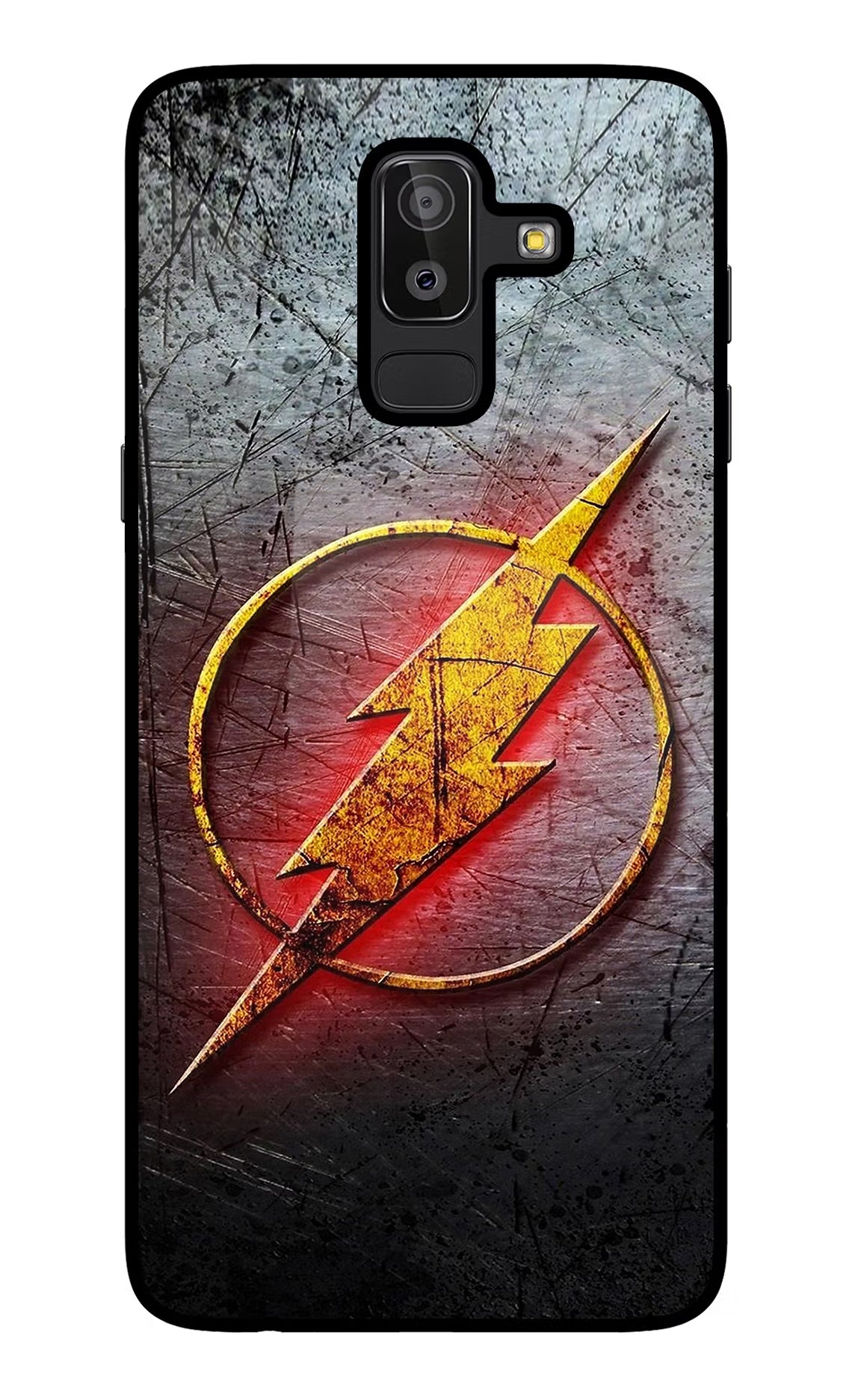 Flash Samsung J8 Back Cover - Flash Samsung J8 Glass Case Back Cover by Casekaro Flash Samsung J8 Glass Case Back Cover by Casekaro
