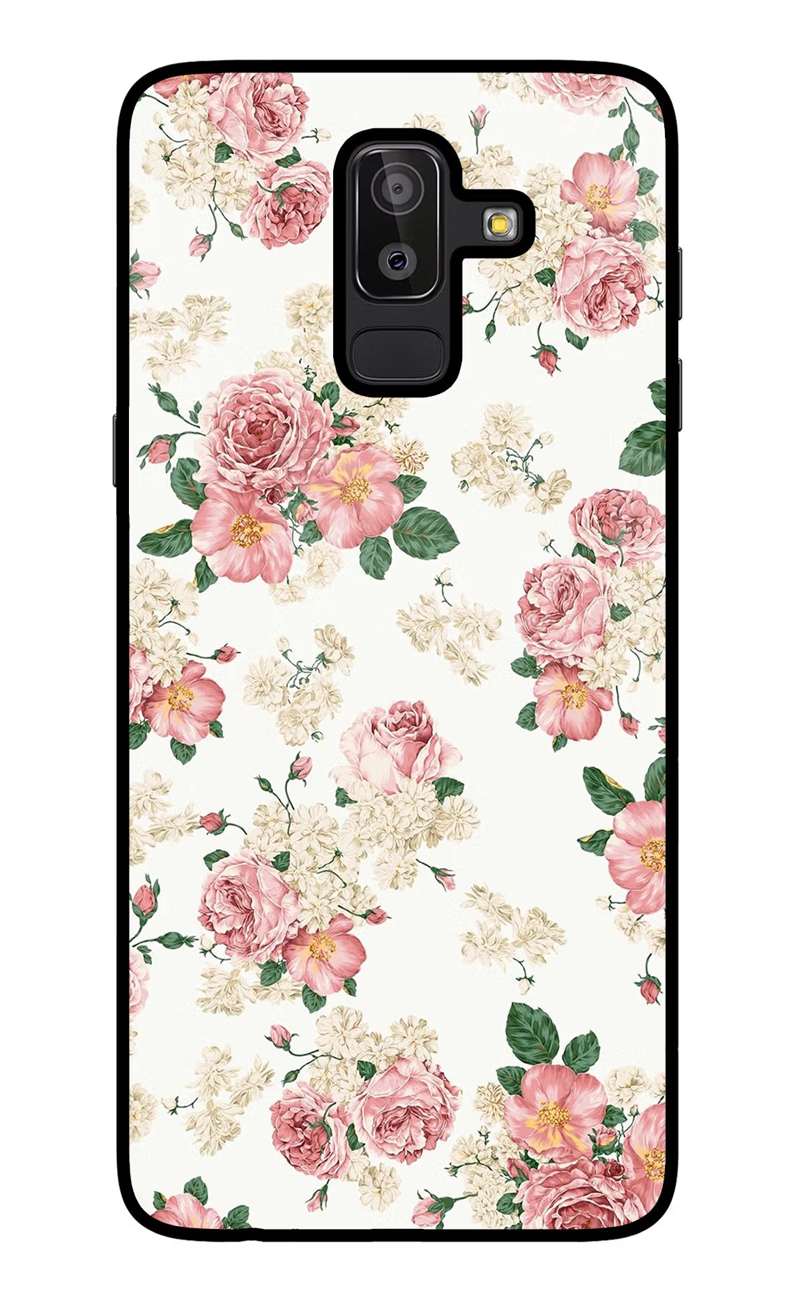 Flowers Samsung J8 Glass Case - Flowers Samsung J8 Glass Case Flowers Samsung J8 Glass Case