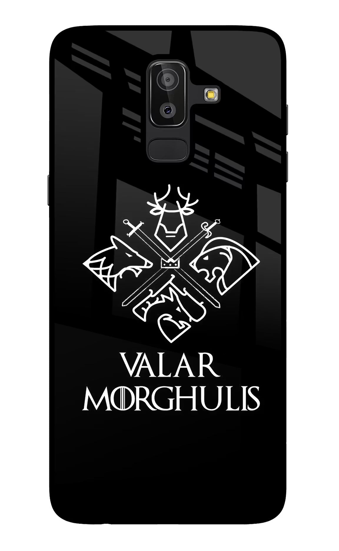 Valar Morghulis | Game Of Thrones Samsung J8 Back Cover - Valar Morghulis | Game Of Thrones Samsung J8 Glass Case Back Cover by Casekaro Valar Morghulis | Game Of Thrones Samsung J8 Glass Case Back Cover by Casekaro