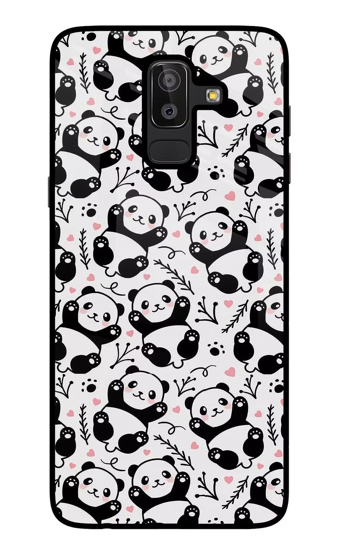 Cute Panda Samsung J8 Glass Case - Cute Panda Samsung J8 Glass Case Cute Panda Samsung J8 Glass Case