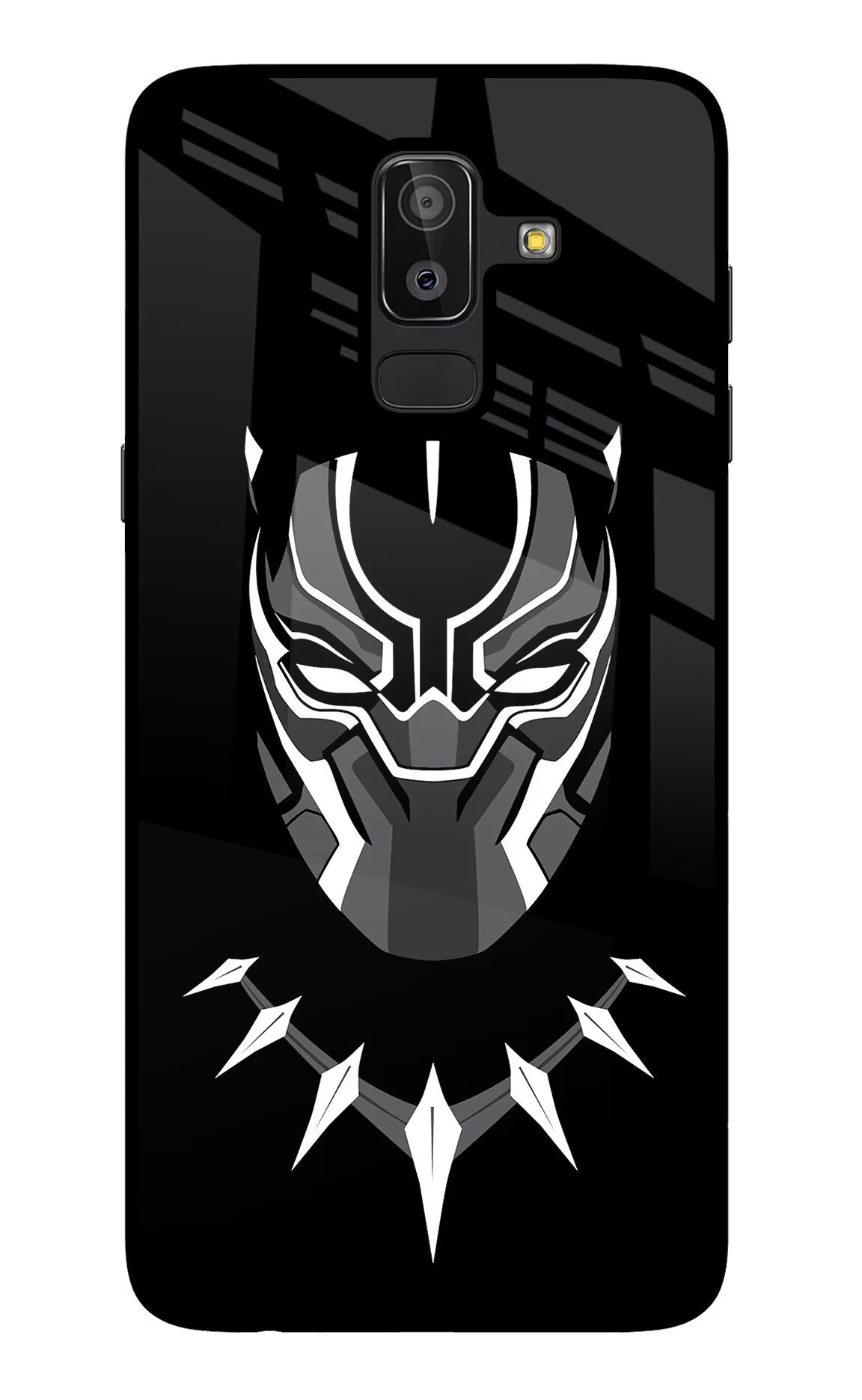 Black Panther Samsung J8 Back Cover - Black Panther Samsung J8 Glass Case Back Cover by Casekaro Black Panther Samsung J8 Glass Case Back Cover by Casekaro