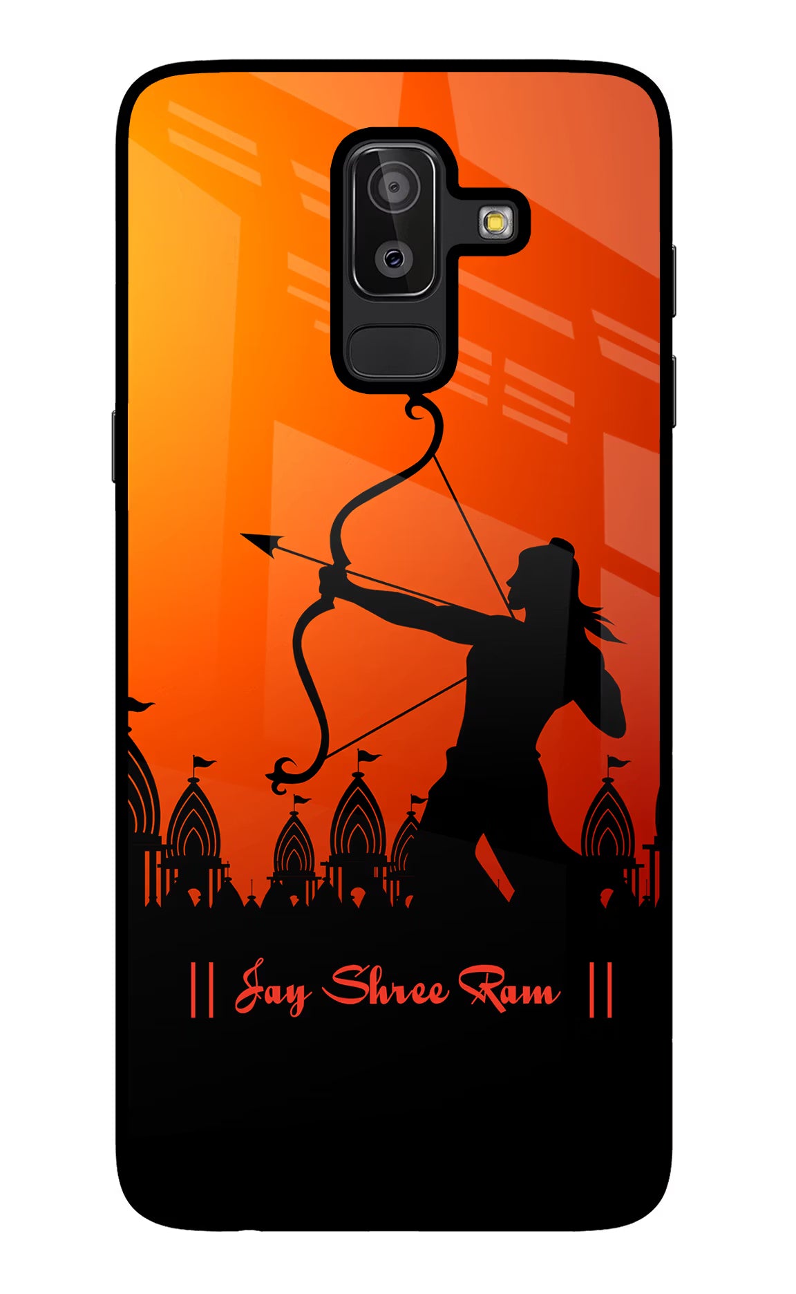 Lord Ram - 4 Samsung J8 Back Cover - Lord Ram - 4 Samsung J8 Glass Case Back Cover by Casekaro Lord Ram - 4 Samsung J8 Glass Case Back Cover by Casekaro