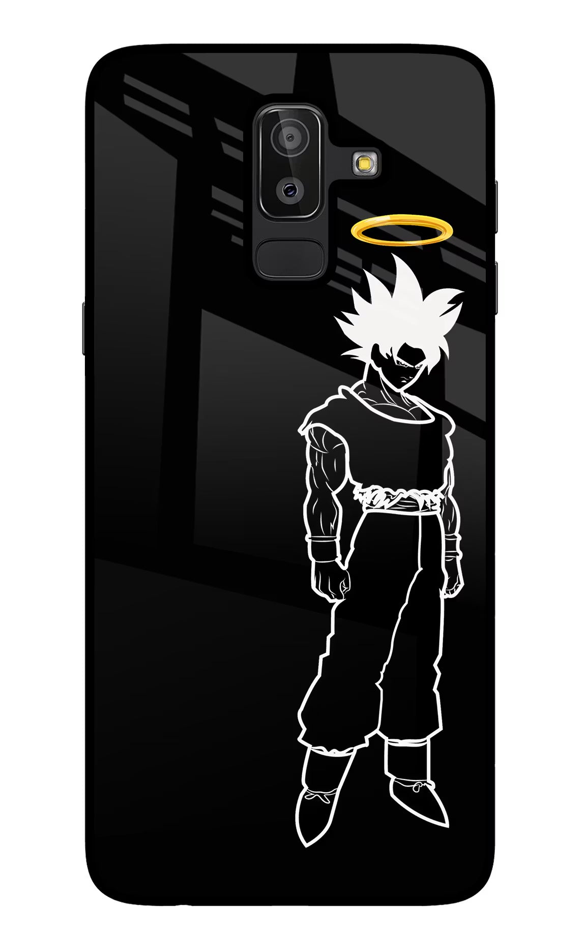 DBS Character Samsung J8 Back Cover - DBS Character Samsung J8 Glass Case Back Cover by Casekaro DBS Character Samsung J8 Glass Case Back Cover by Casekaro