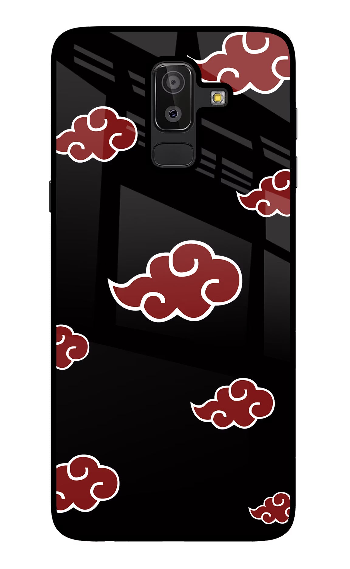 Akatsuki Samsung J8 Back Cover - Akatsuki Samsung J8 Glass Case Back Cover by Casekaro Akatsuki Samsung J8 Glass Case Back Cover by Casekaro