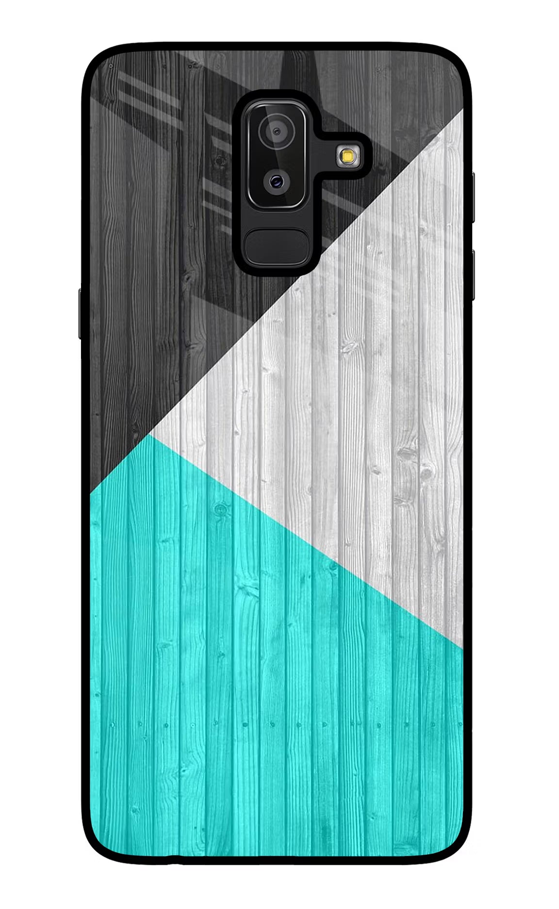 Wooden Abstract Samsung J8 Back Cover - Wooden Abstract Samsung J8 Glass Case Back Cover by Casekaro Wooden Abstract Samsung J8 Glass Case Back Cover by Casekaro