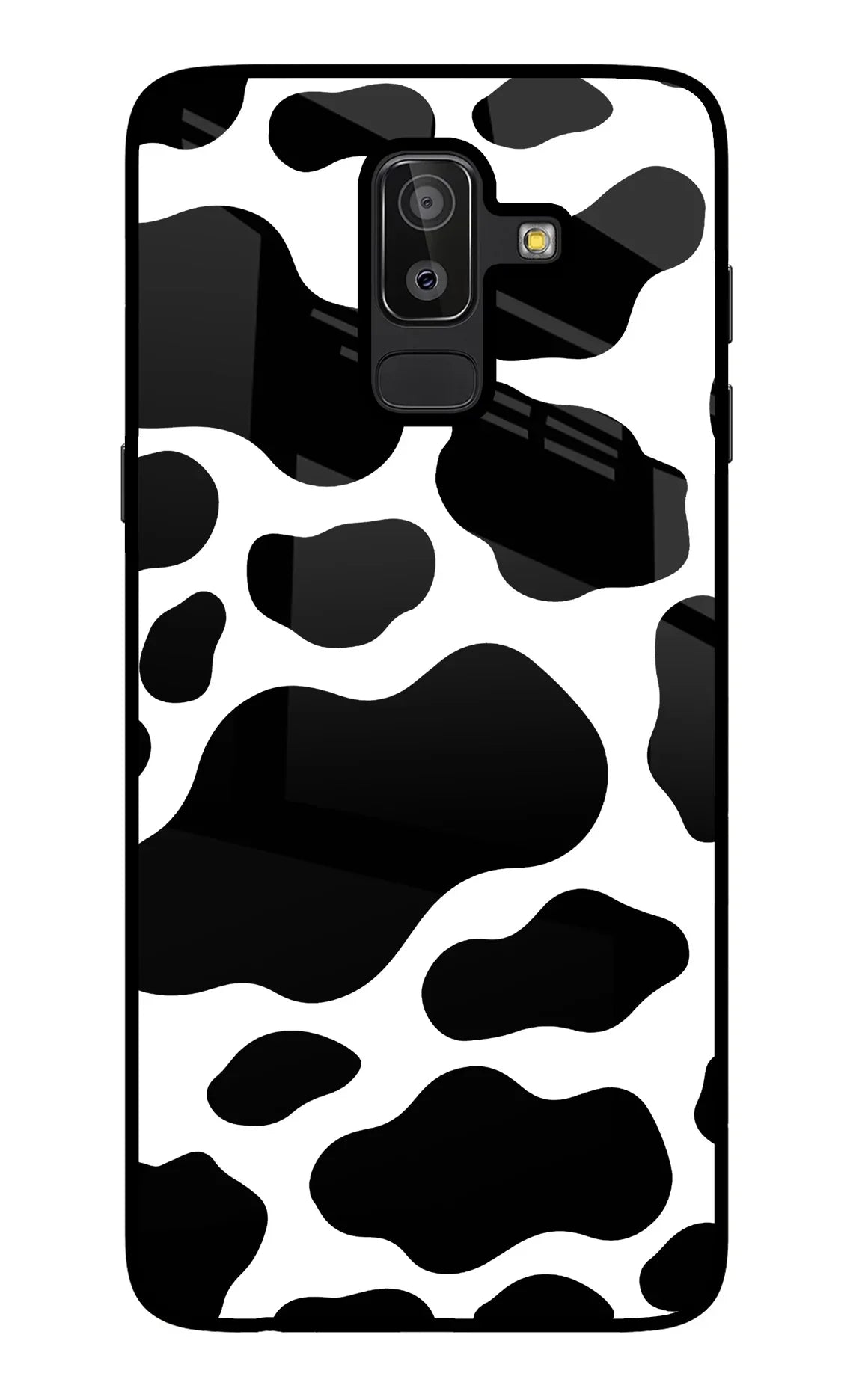 Cow Spots Samsung J8 Glass Case - Cow Spots Samsung J8 Glass Case Cow Spots Samsung J8 Glass Case