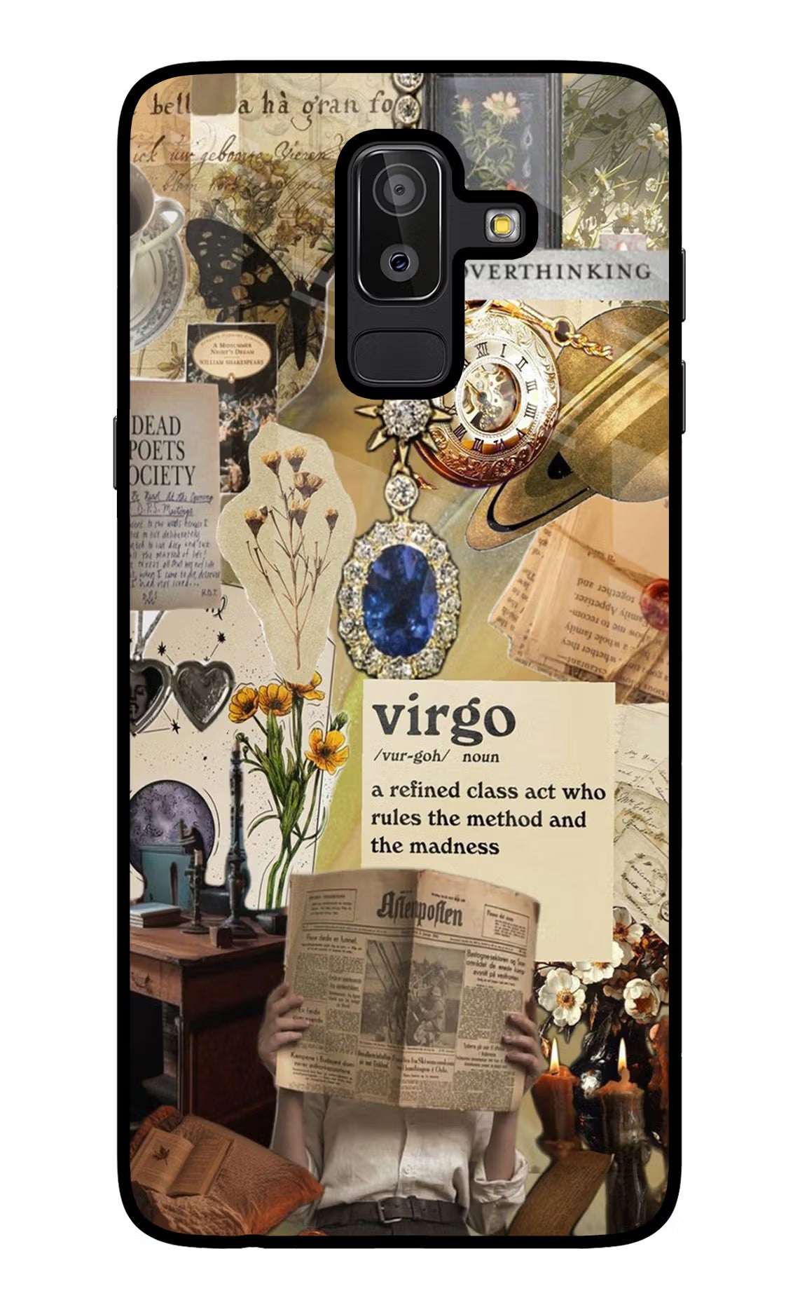 Virgo Zodiac Samsung J8 Glass Case - Virgo Zodiac Samsung J8 Glass Case Virgo Zodiac Samsung J8 Glass Case