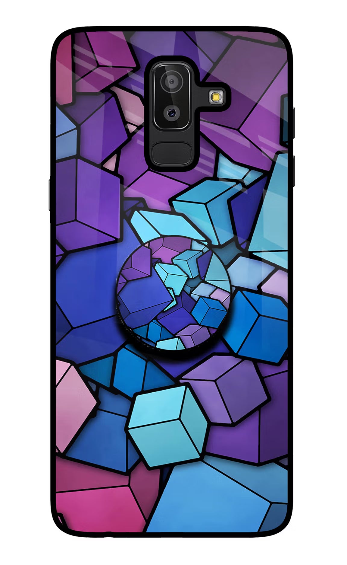Cubic Abstract Samsung J8 Pop Case - Cubic Abstract Samsung J8 Pop Case by Casekaro Cubic Abstract Samsung J8 Pop Case by Casekaro