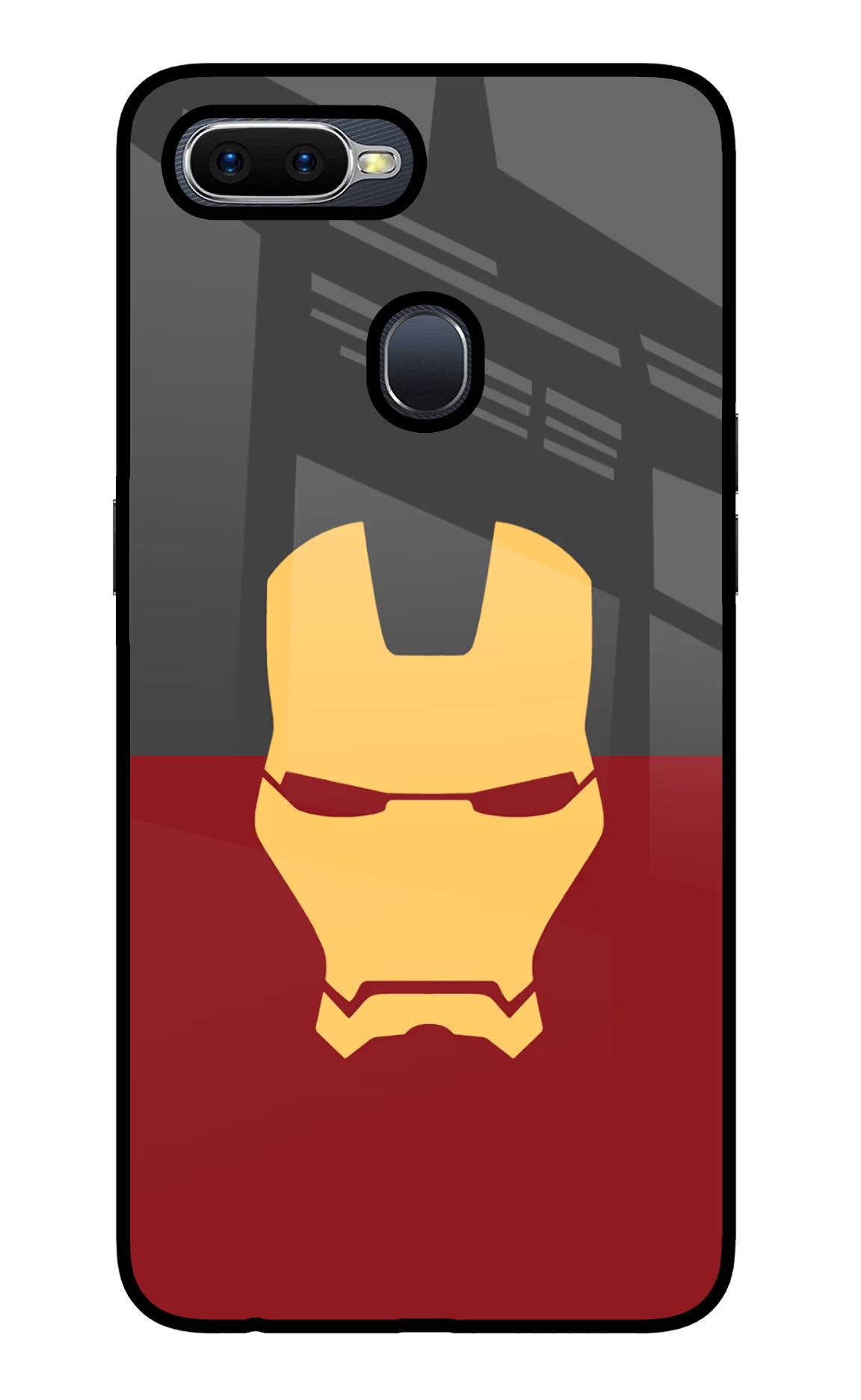 Ironman Oppo F9/F9 Pro Glass Case - Ironman Oppo F9/F9 Pro Glass Case Ironman Oppo F9/F9 Pro Glass Case