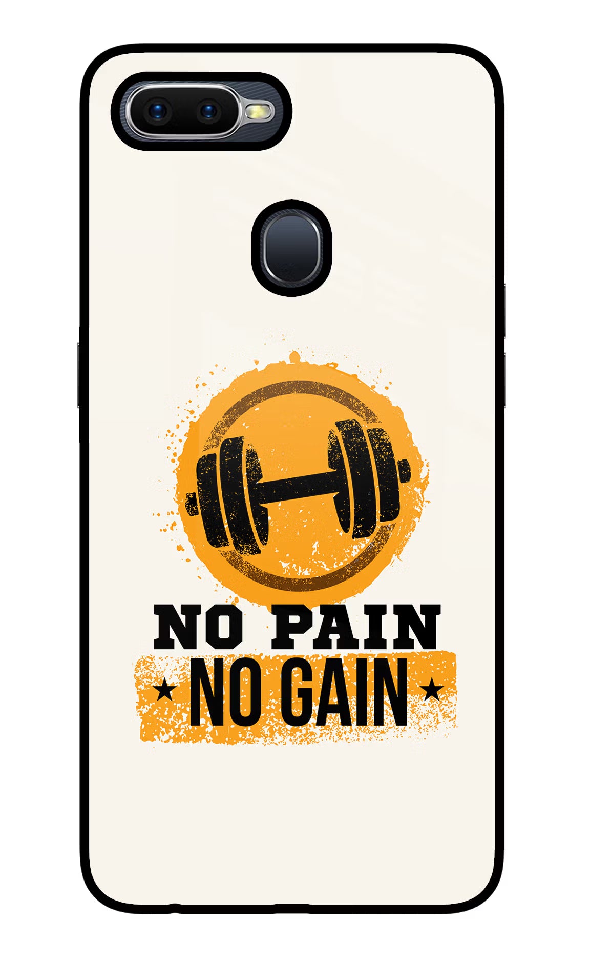 No Pain No Gain Oppo F9/F9 Pro Glass Case - No Pain No Gain Oppo F9/F9 Pro Glass Case No Pain No Gain Oppo F9/F9 Pro Glass Case