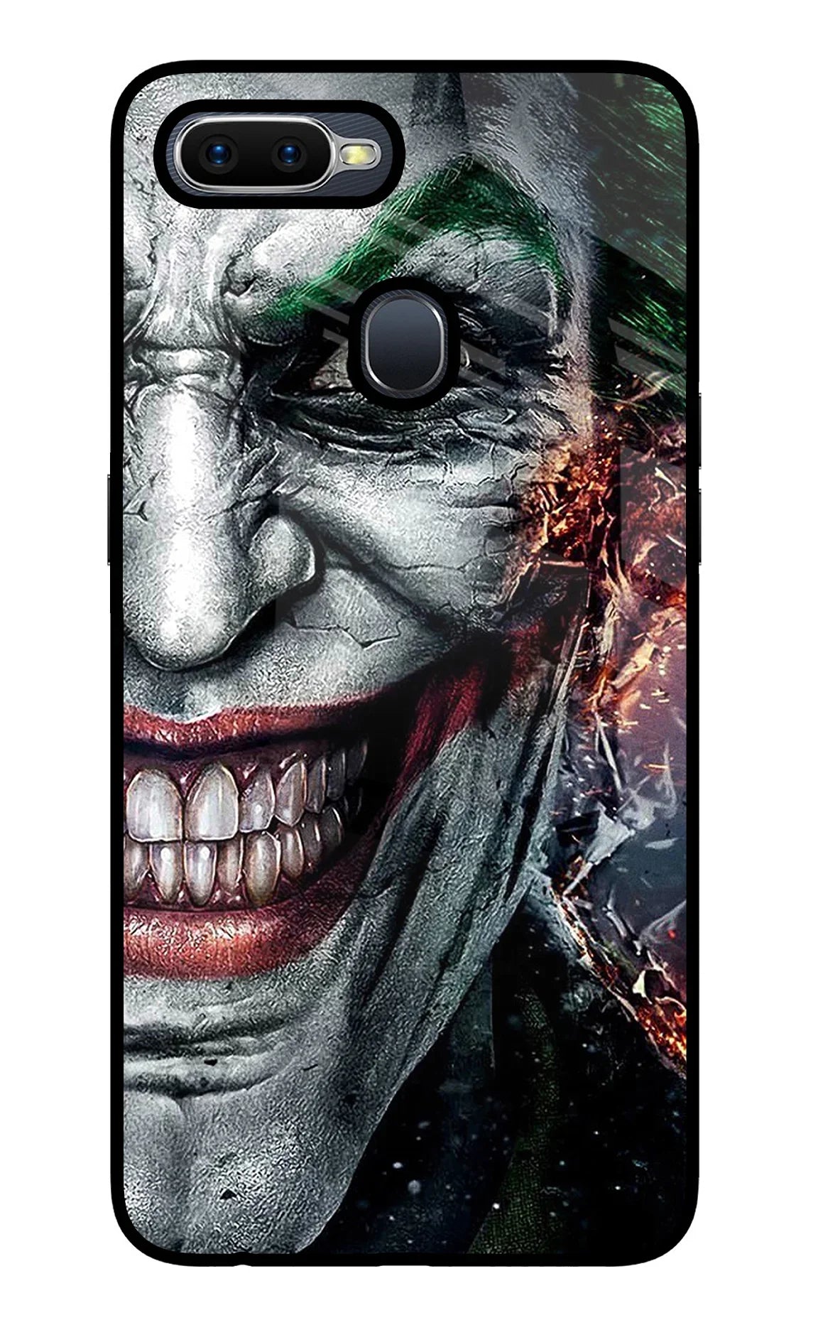 Joker Cam Oppo F9/F9 Pro Glass Case - Joker Cam Oppo F9/F9 Pro Glass Case Joker Cam Oppo F9/F9 Pro Glass Case