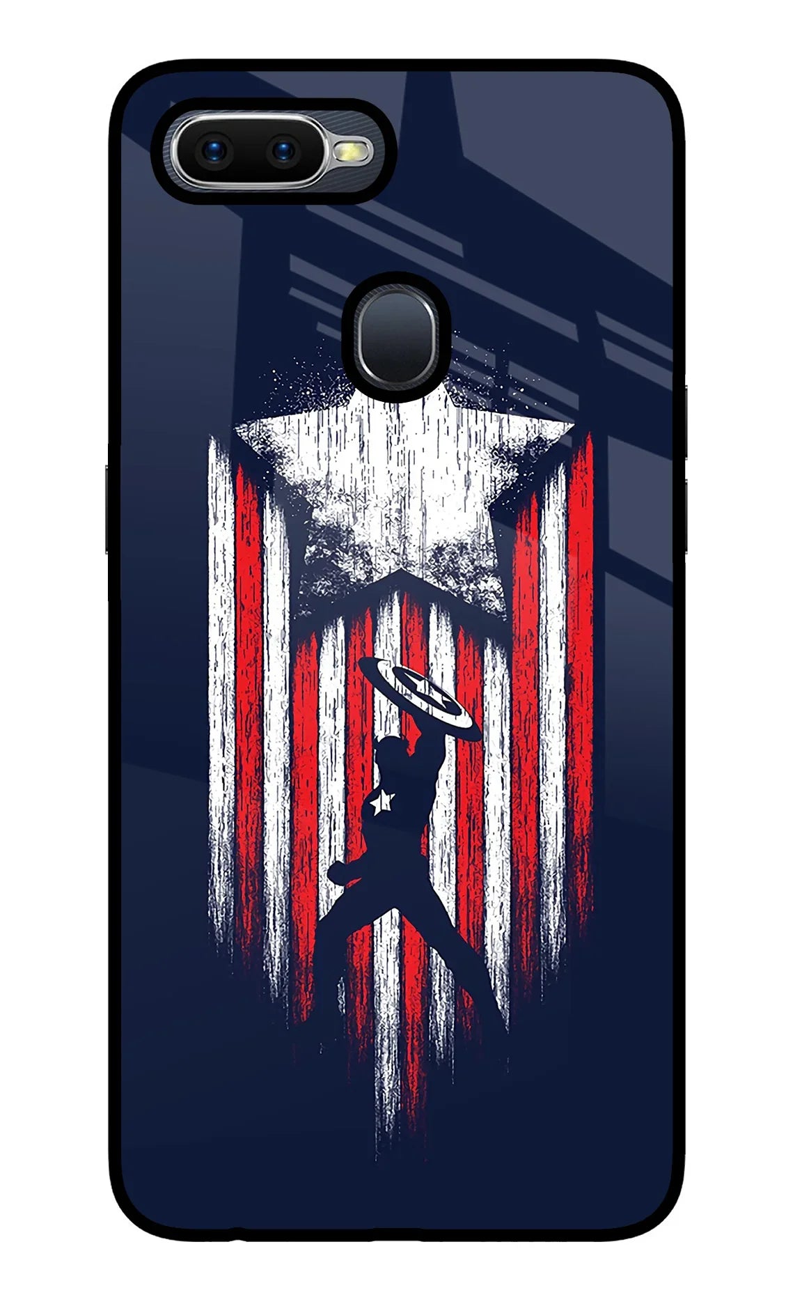 Captain America Marvel Art Oppo F9/F9 Pro Glass Case - Captain America Marvel Art Oppo F9/F9 Pro Glass Case Captain America Marvel Art Oppo F9/F9 Pro Glass Case