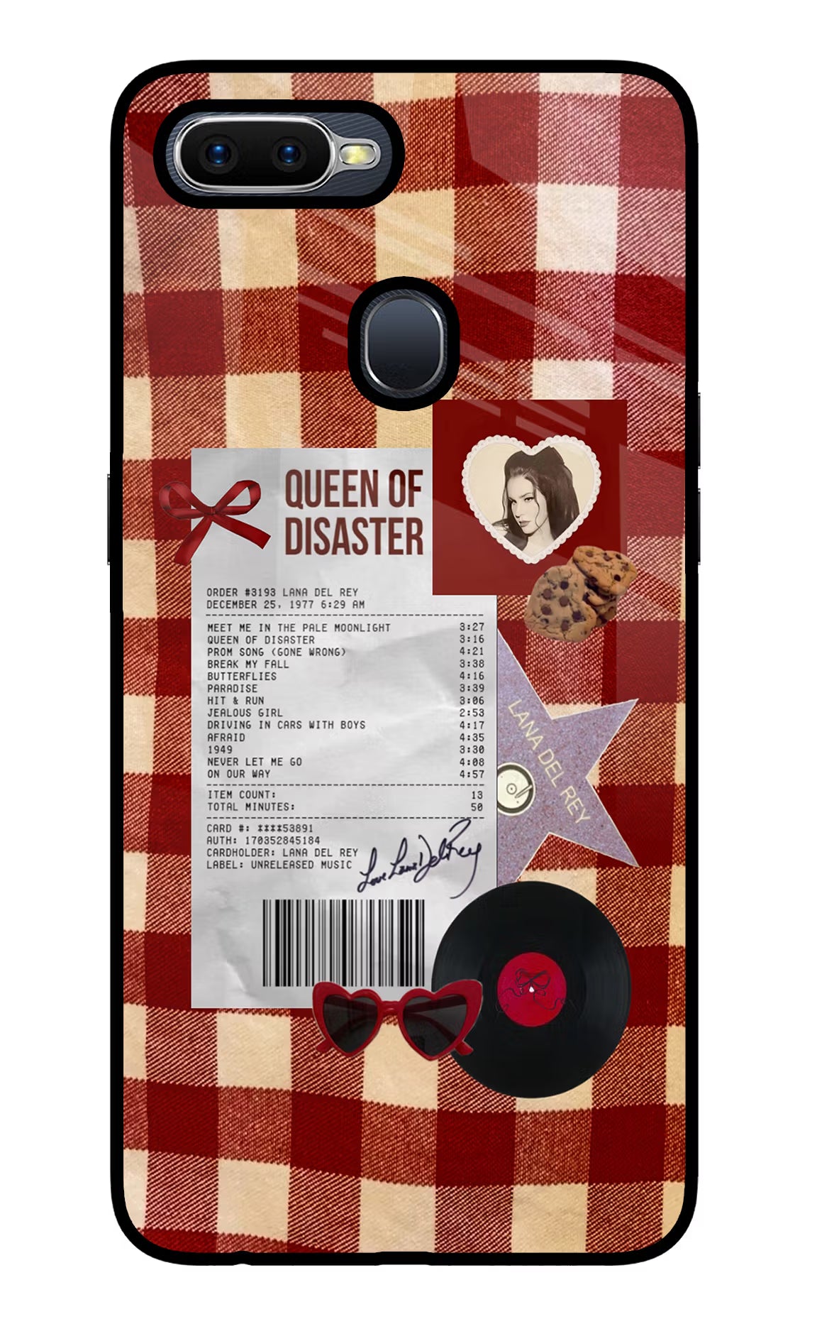Queen of Disaster Oppo F9/F9 Pro Glass Case - Queen of Disaster Oppo F9/F9 Pro Glass Case Queen of Disaster Oppo F9/F9 Pro Glass Case
