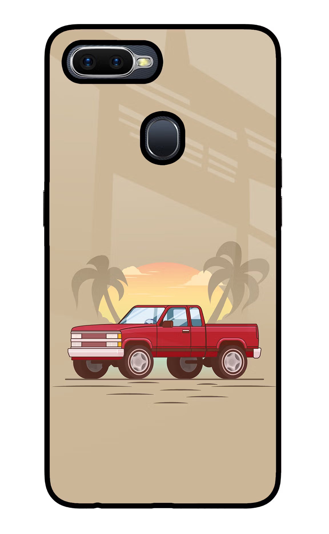 Desert Classic Drive Oppo F9/F9 Pro Glass Case - Desert Classic Drive Oppo F9/F9 Pro Glass Case Desert Classic Drive Oppo F9/F9 Pro Glass Case