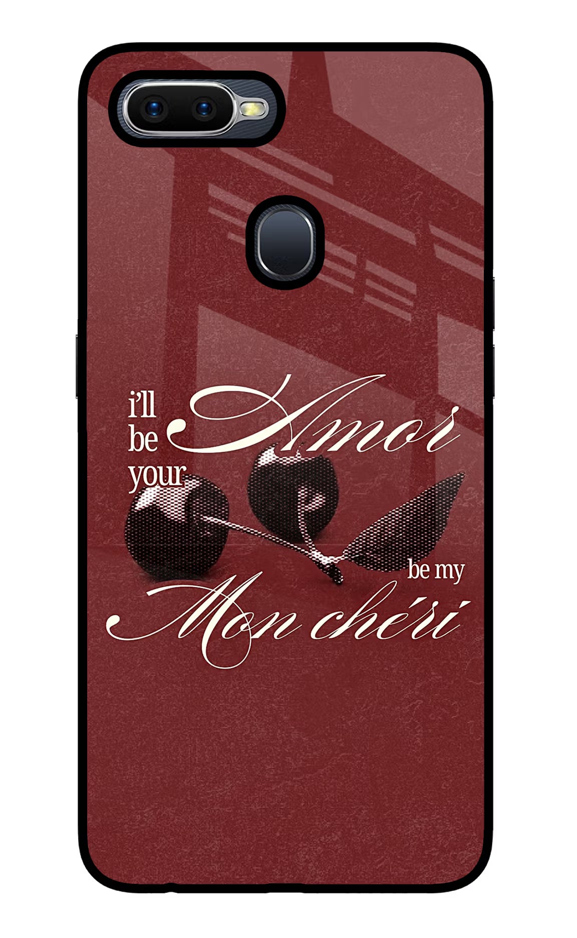 Velvet Cherry Oppo F9/F9 Pro Glass Case - Velvet Cherry Oppo F9/F9 Pro Glass Case Velvet Cherry Oppo F9/F9 Pro Glass Case