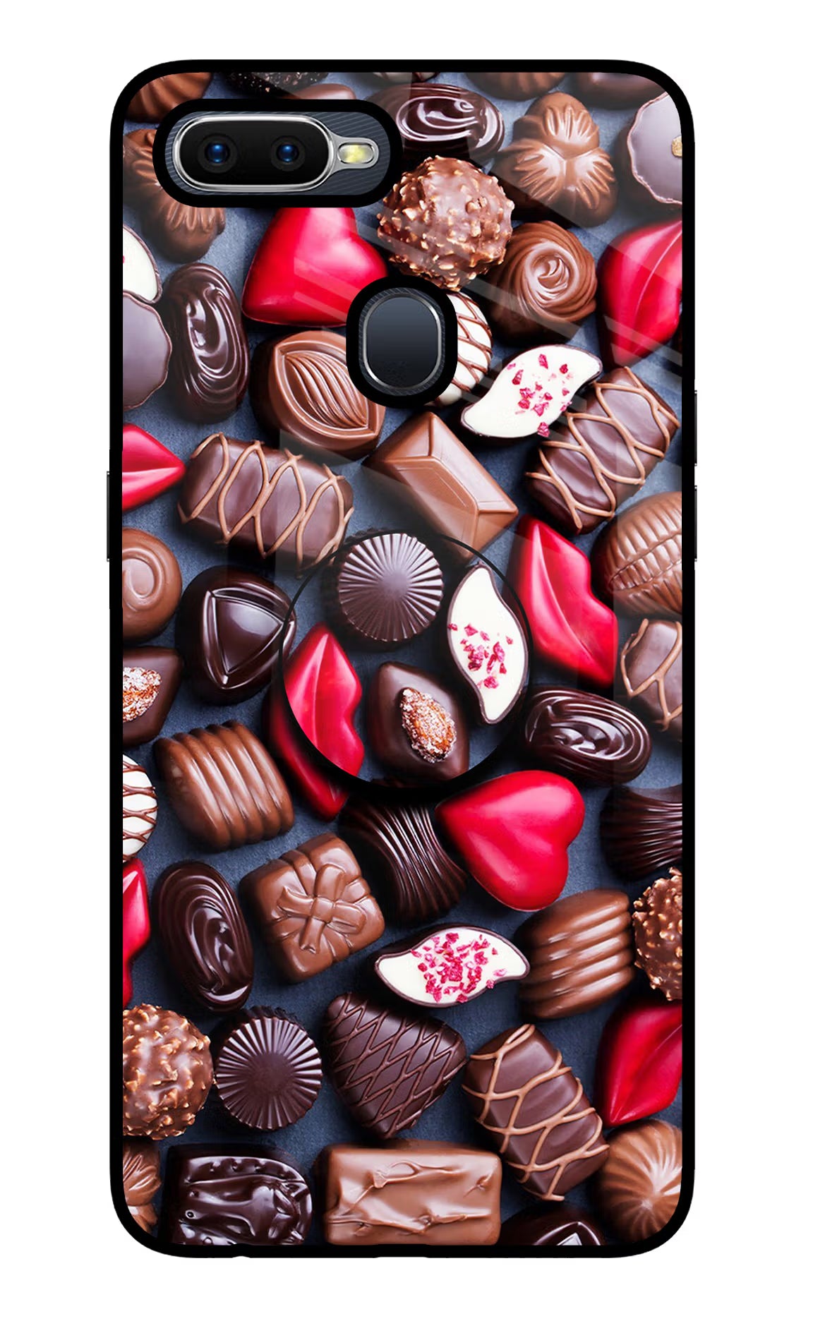 Chocolates Oppo F9/F9 Pro Glass Case - Chocolates Oppo F9/F9 Pro Glass Case Chocolates Oppo F9/F9 Pro Glass Case