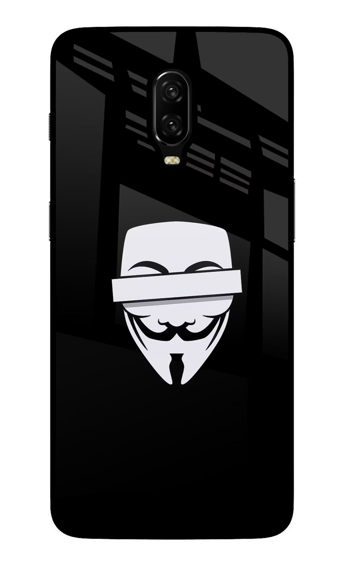 Anonymous Face Oneplus 6T Glass Case - Anonymous Face Oneplus 6T Glass Case Anonymous Face Oneplus 6T Glass Case