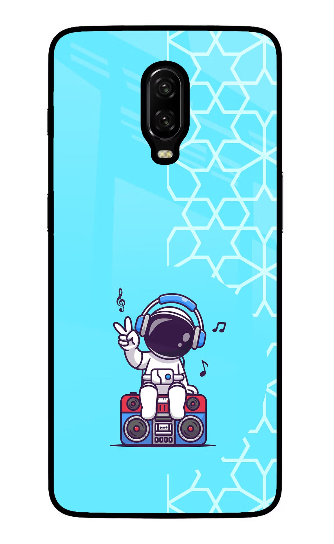 Cute Astronaut Chilling Oneplus 6T Glass Case - Cute Astronaut Chilling Oneplus 6T Glass Case Cute Astronaut Chilling Oneplus 6T Glass Case